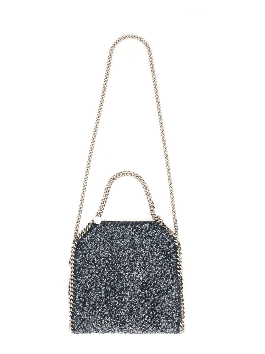 Shop Stella Mccartney Falabella Mini Bag In Denim