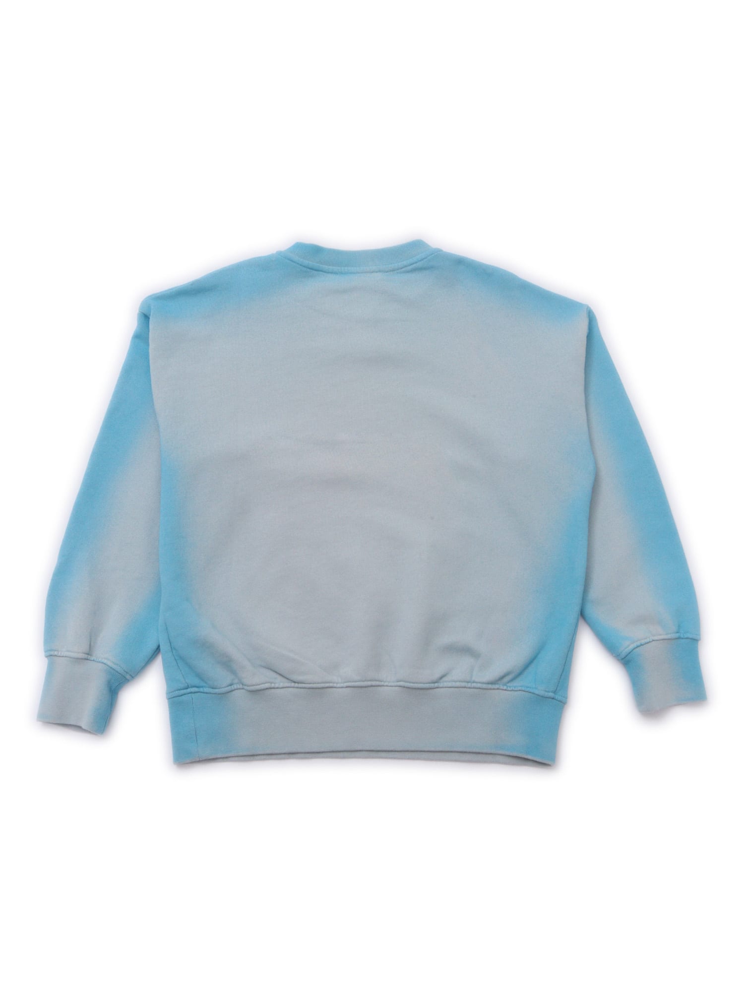 Msgm Airbrushed Sweatshirt Unisex In Blue