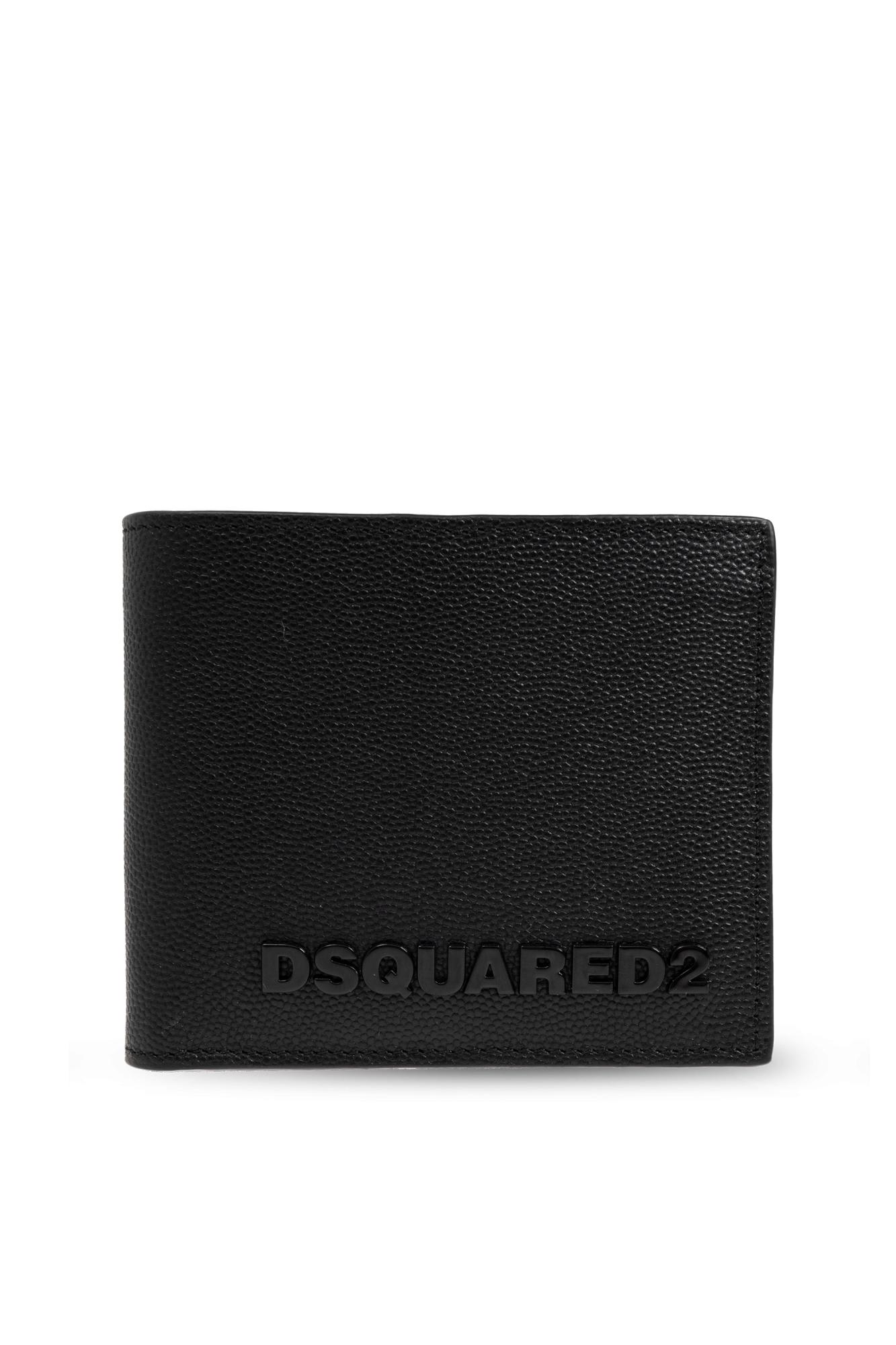 Leather Wallet With Logo Dsquared2