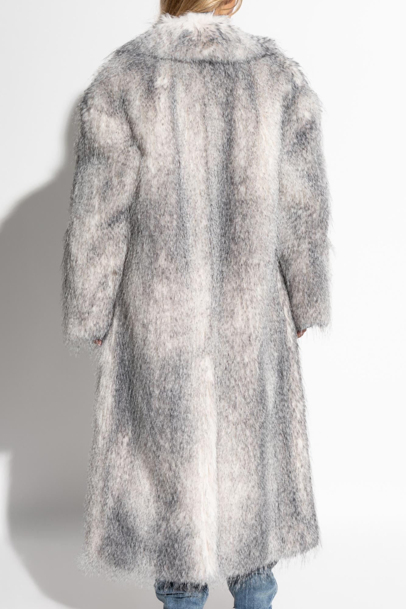 Shop Stand Studio Faux Fur Julie In Grigio