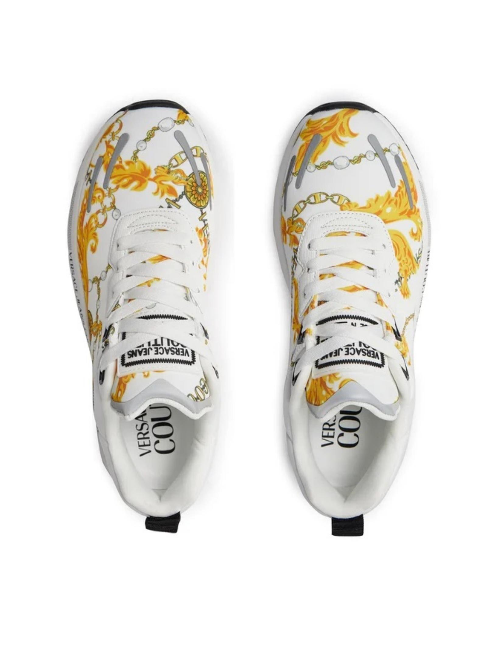 Shop Versace Jeans Couture White Low Top Sneakers