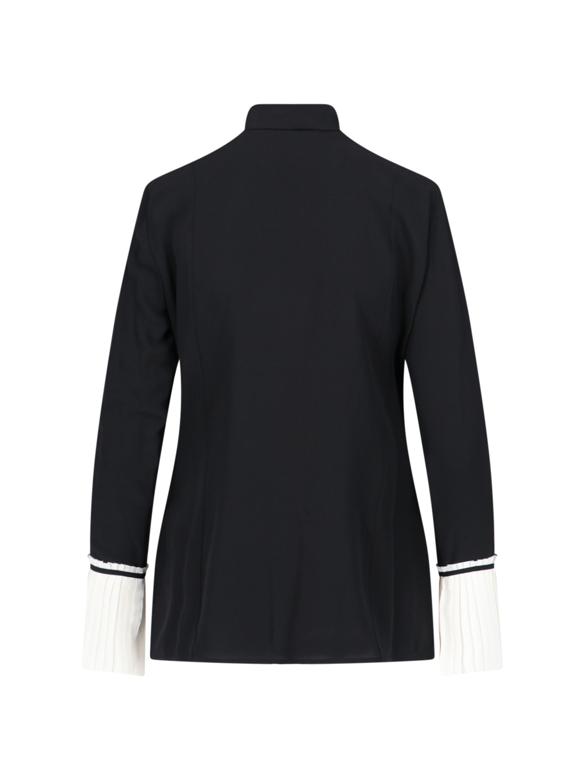 Shop Victoria Beckham Lavalliere Shirt In Black