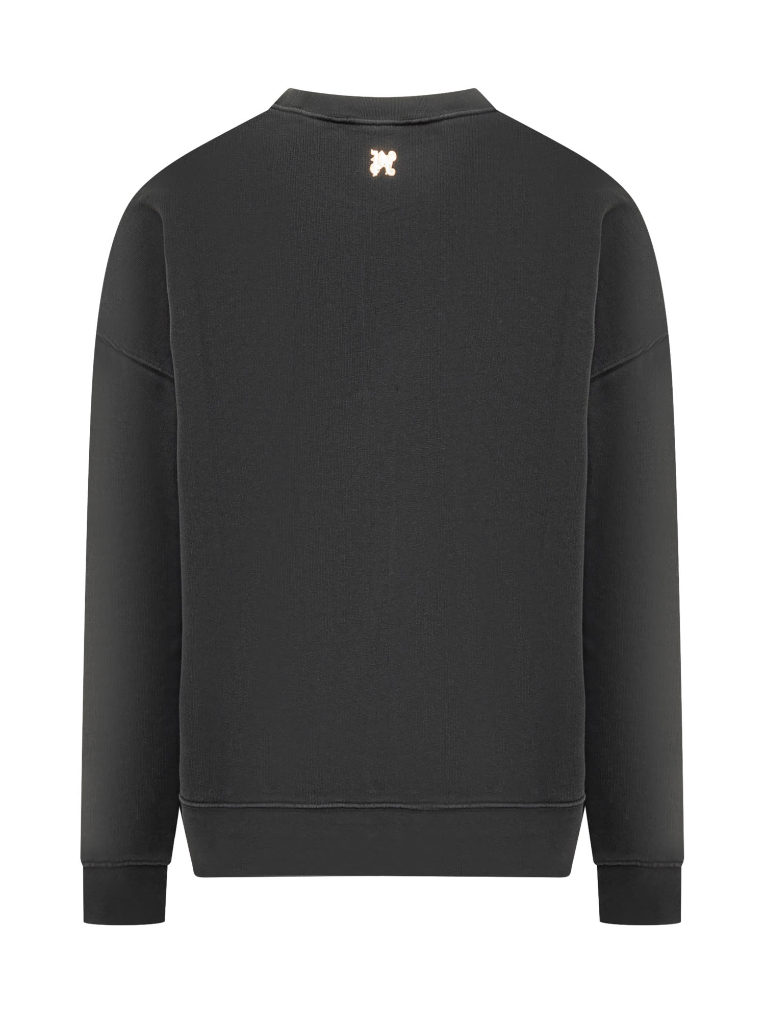 PALM ANGELS LOGO PRINTED CREWNECK SWEATSHIRT