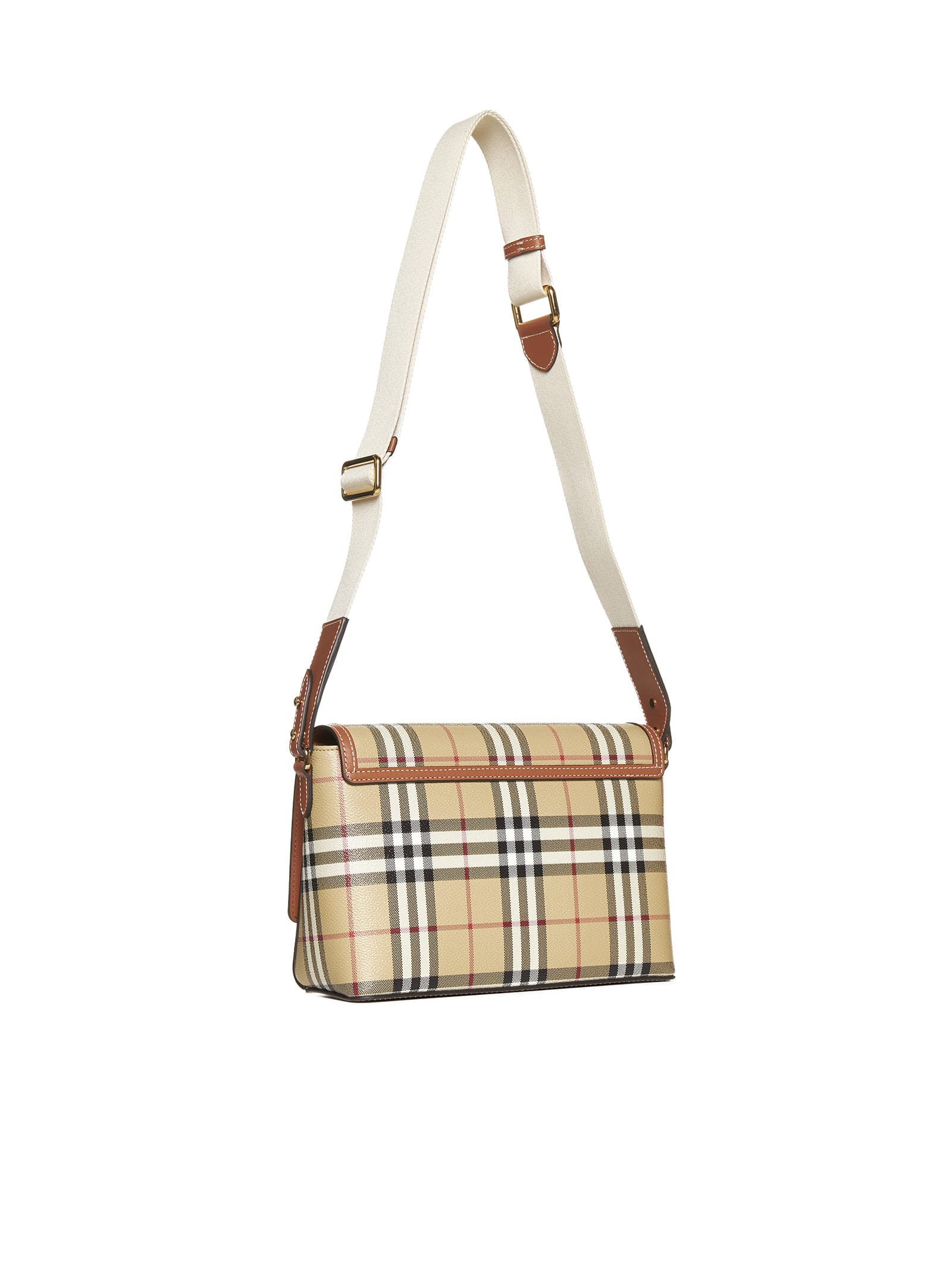 Shop Burberry Shoulder Bag In Briar Brown