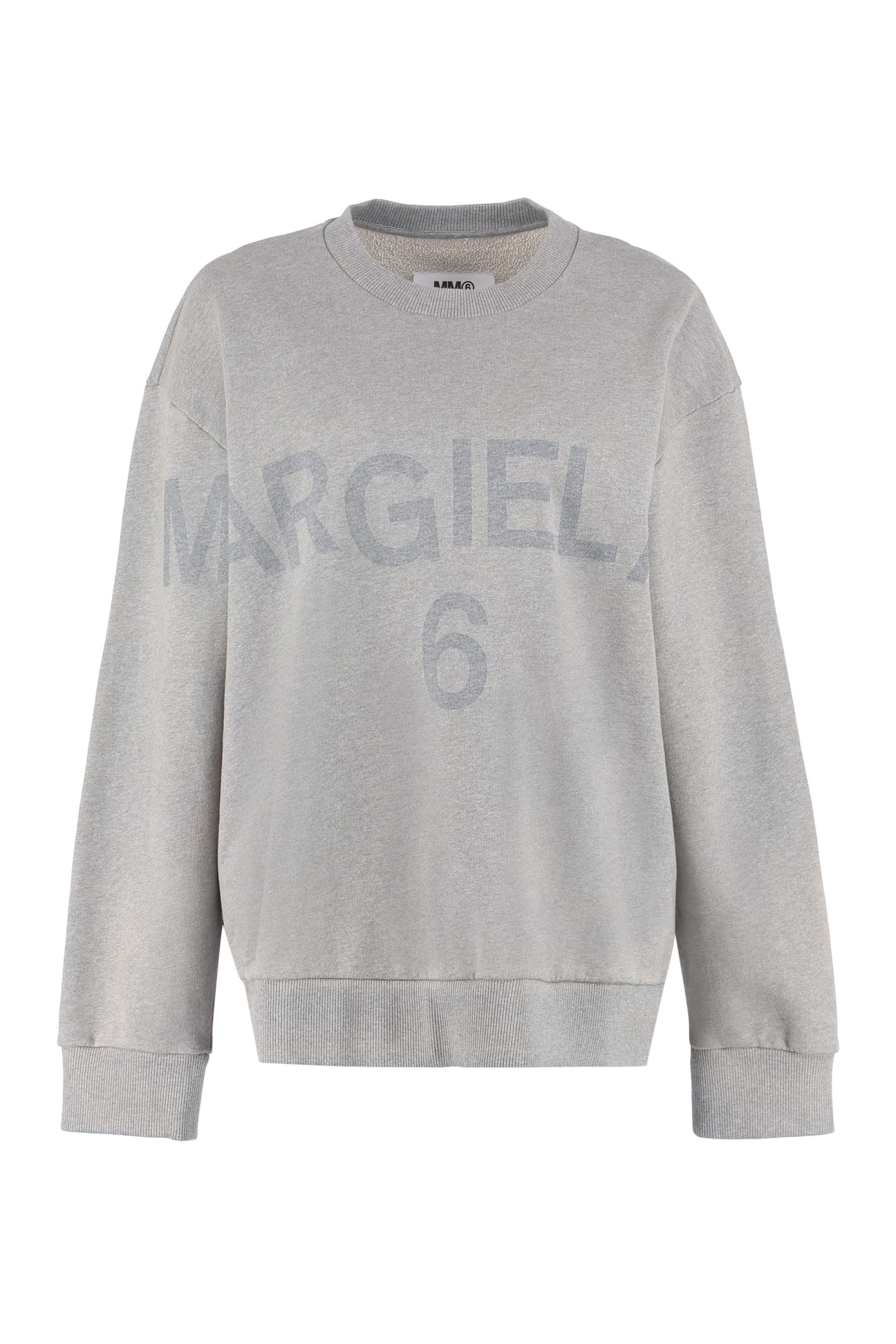 MM6 Maison Margiela Logo Detail Cotton Sweatshirt