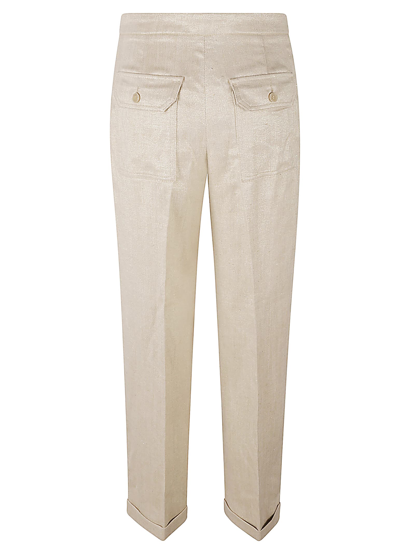 Seventy Belted Trousers In Beige