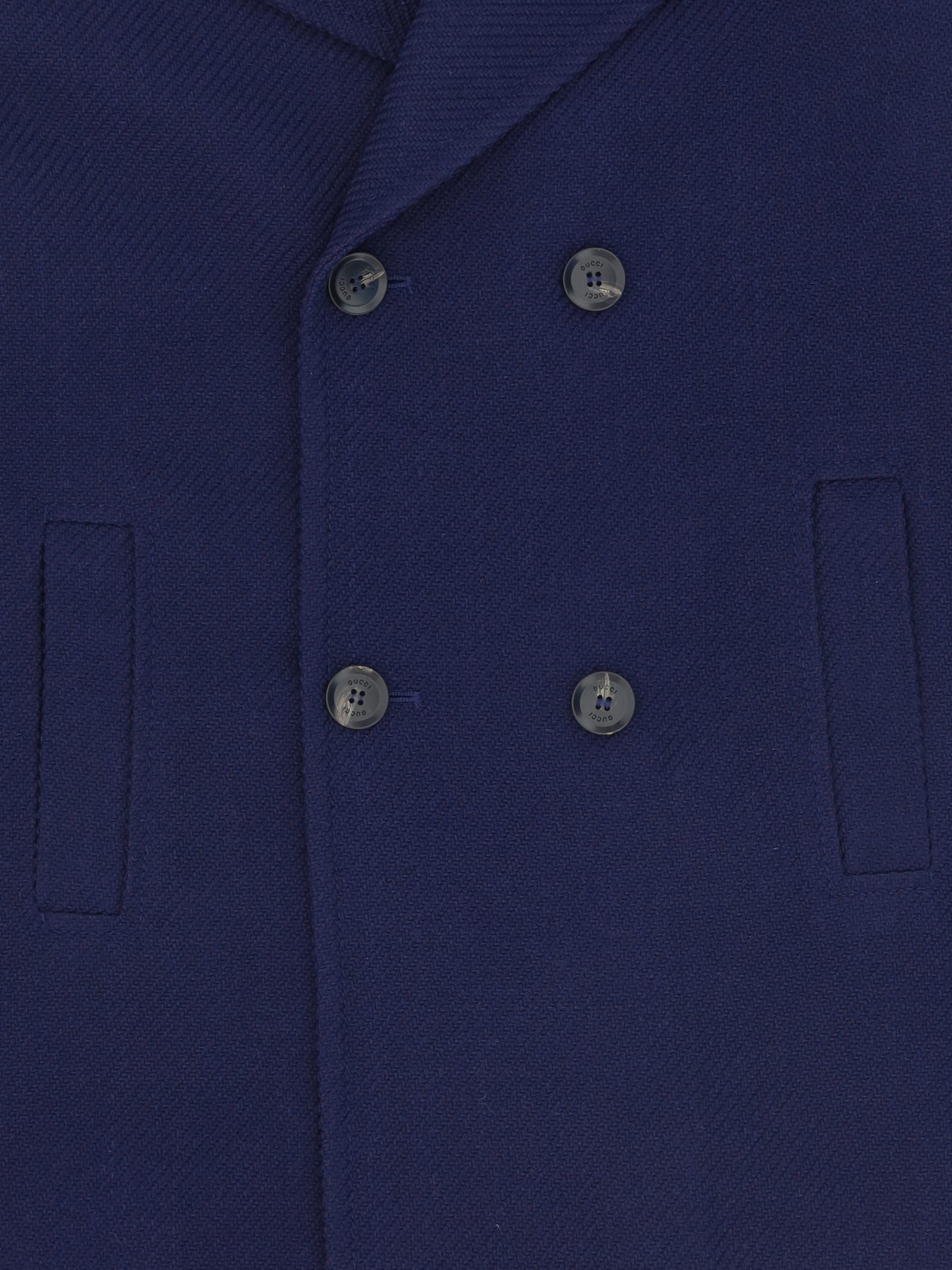 Gucci Coat For Boy In Blu