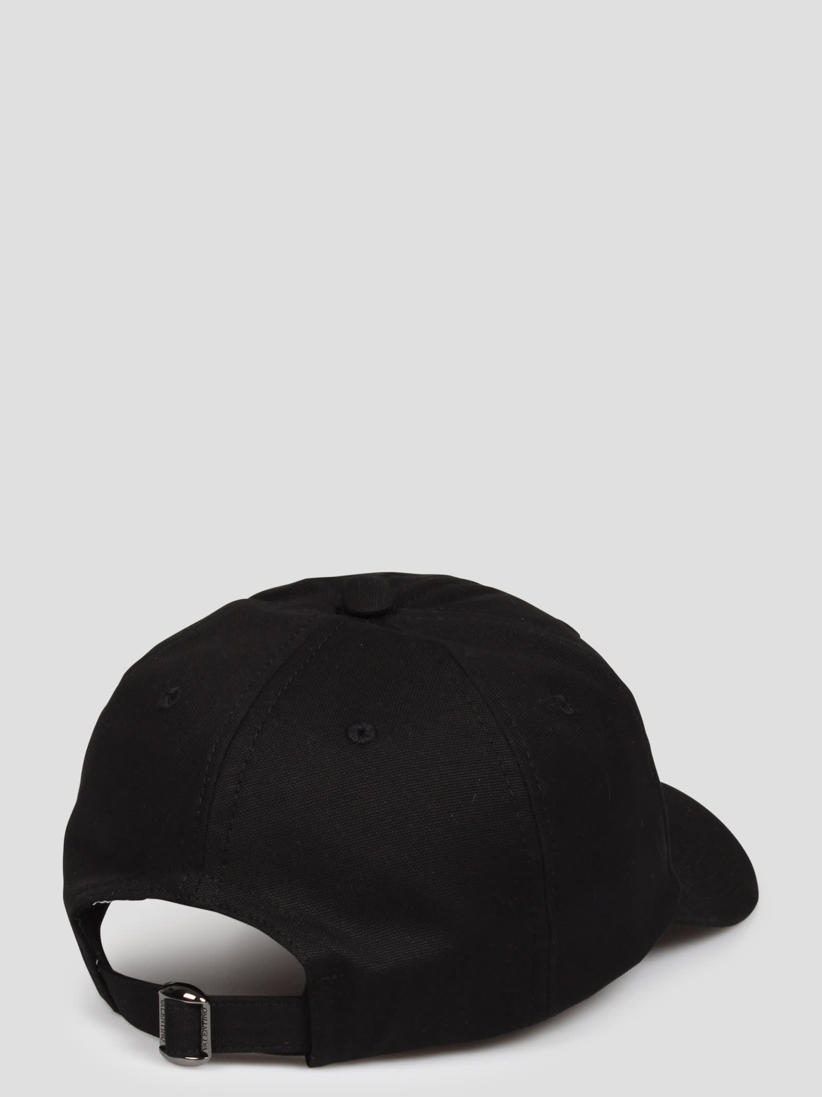 Shop Valentino Vlogo Baseball Hat In Black