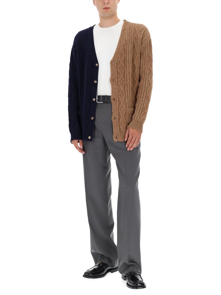 Moschino Couture Bicolor Caridigan In Multi