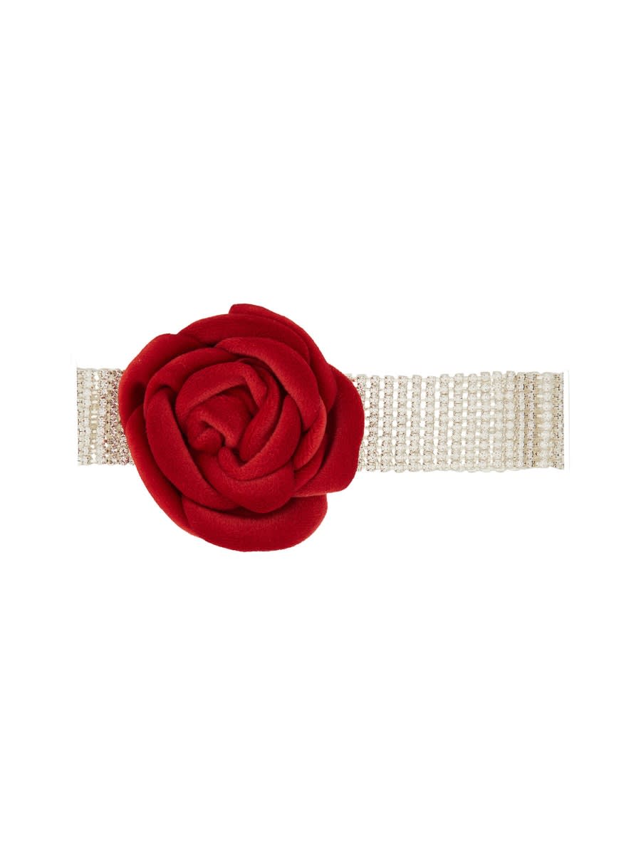 Shop Magda Butrym Rose Necklace. In Red