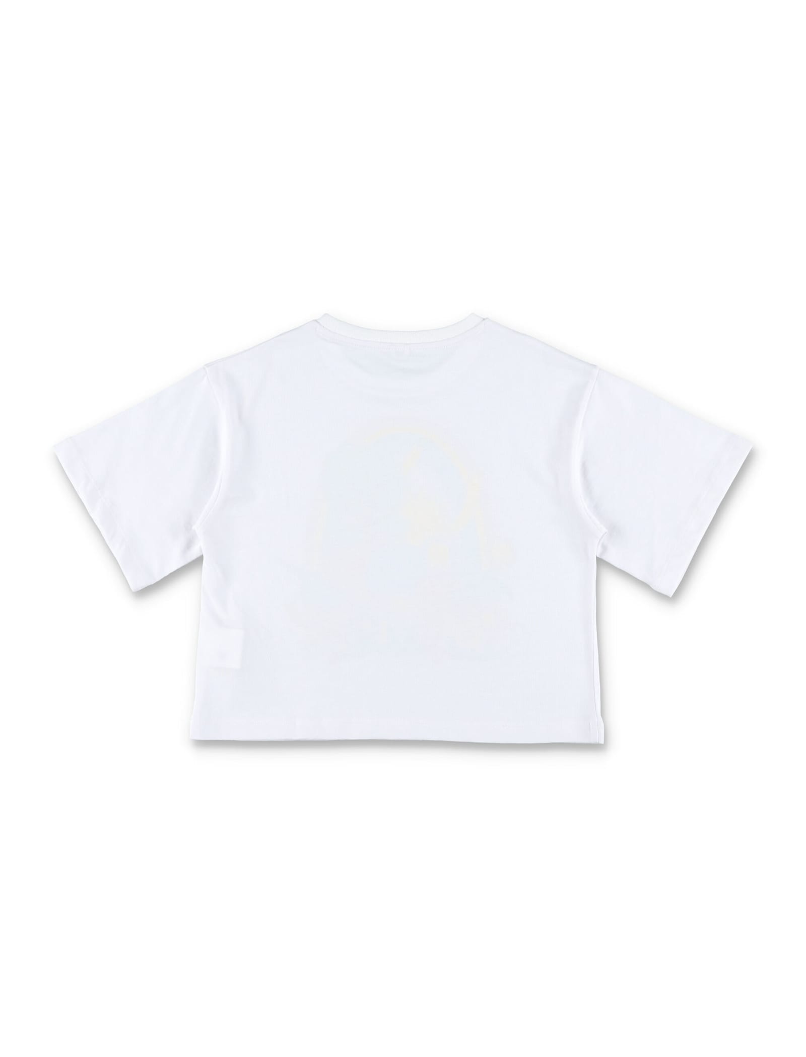 Stella Mccartney Kid - Earth Friends Graphic Cropped T-shirt In White