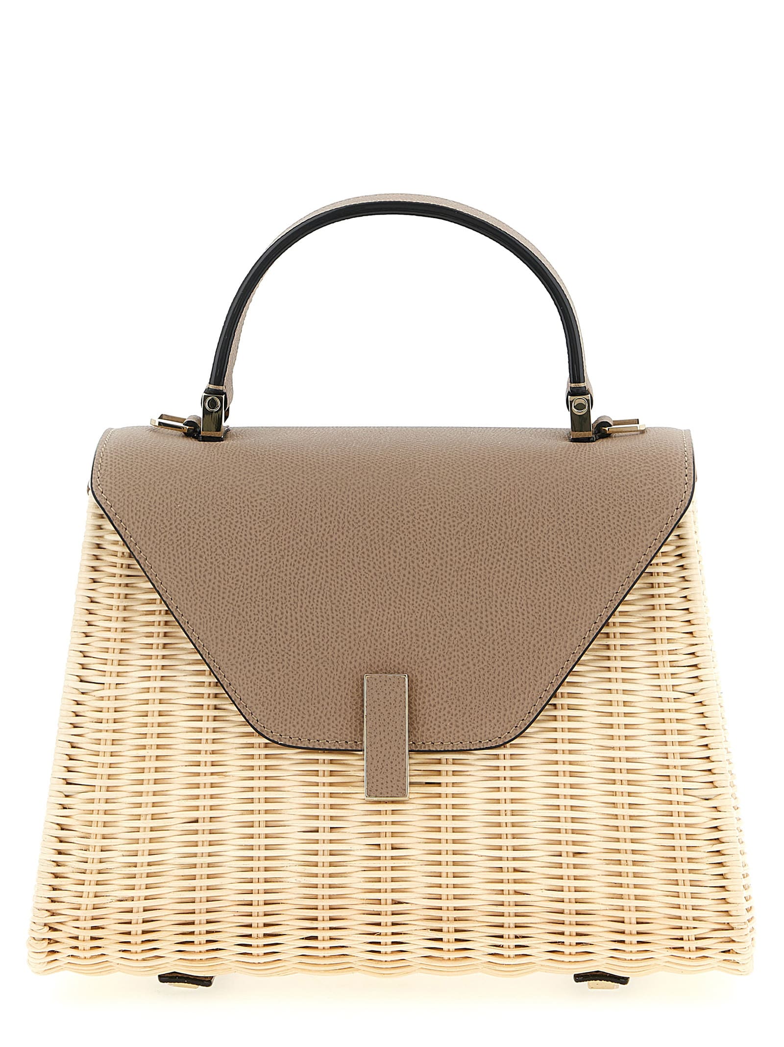 Valextra Medium Handbag Featuring Woven Texture In Brown