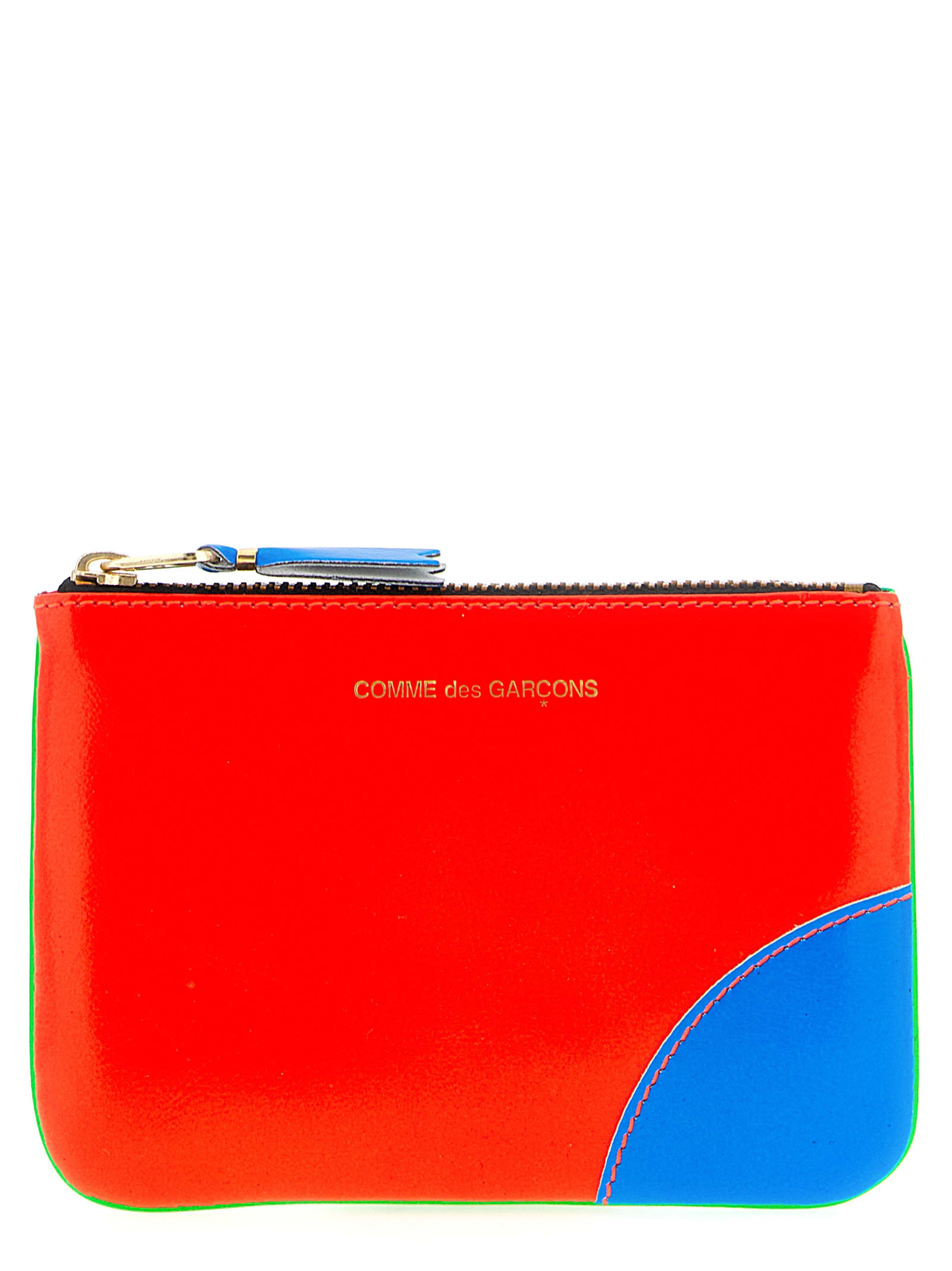 Comme Des Garçons Super Fluo Wallet In Red