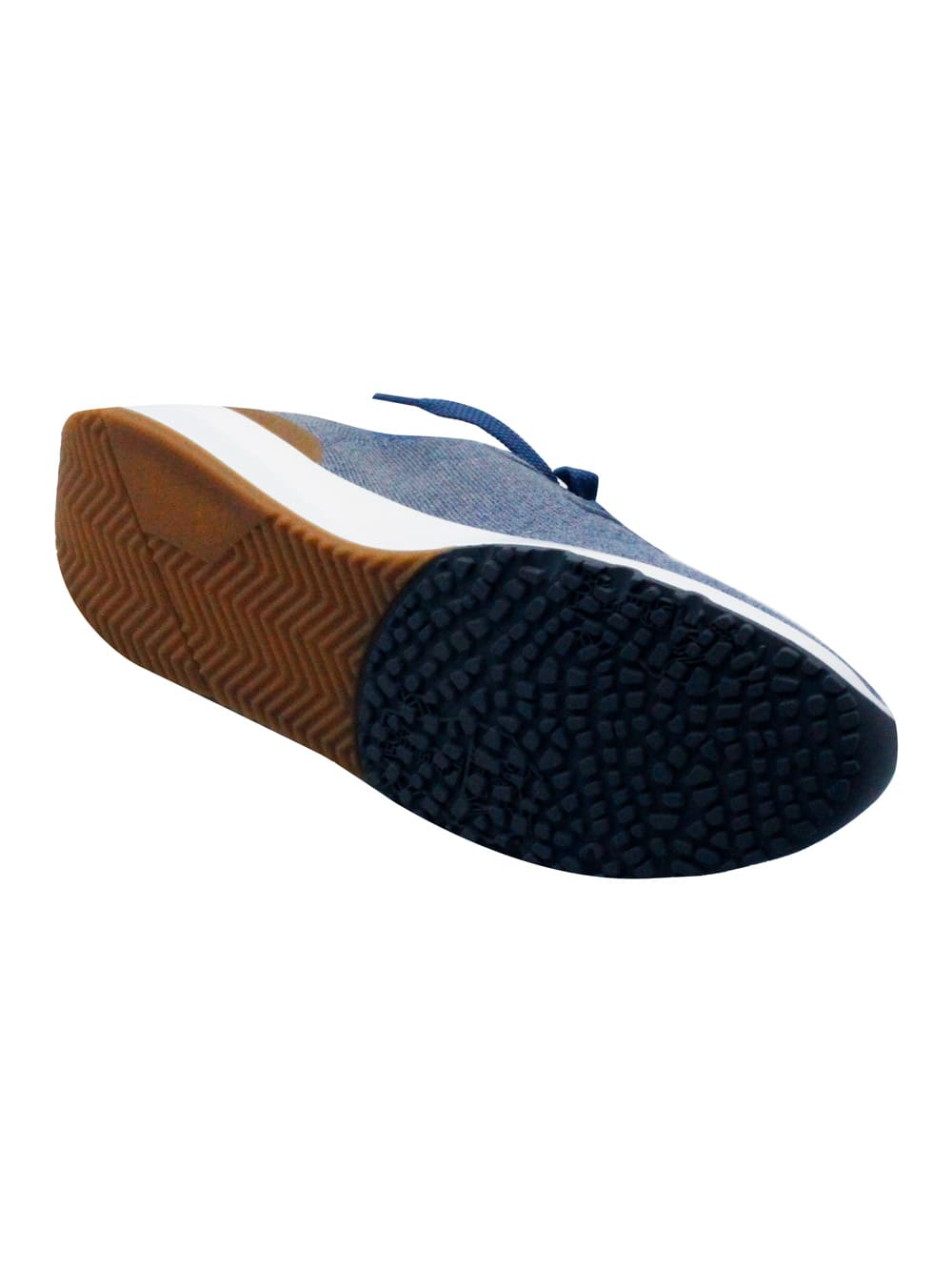 Shop Brunello Cucinelli Slip-on Sneakers In Knitted Fabric With Melange Effect And Contrasting Color Sole In Light Blu