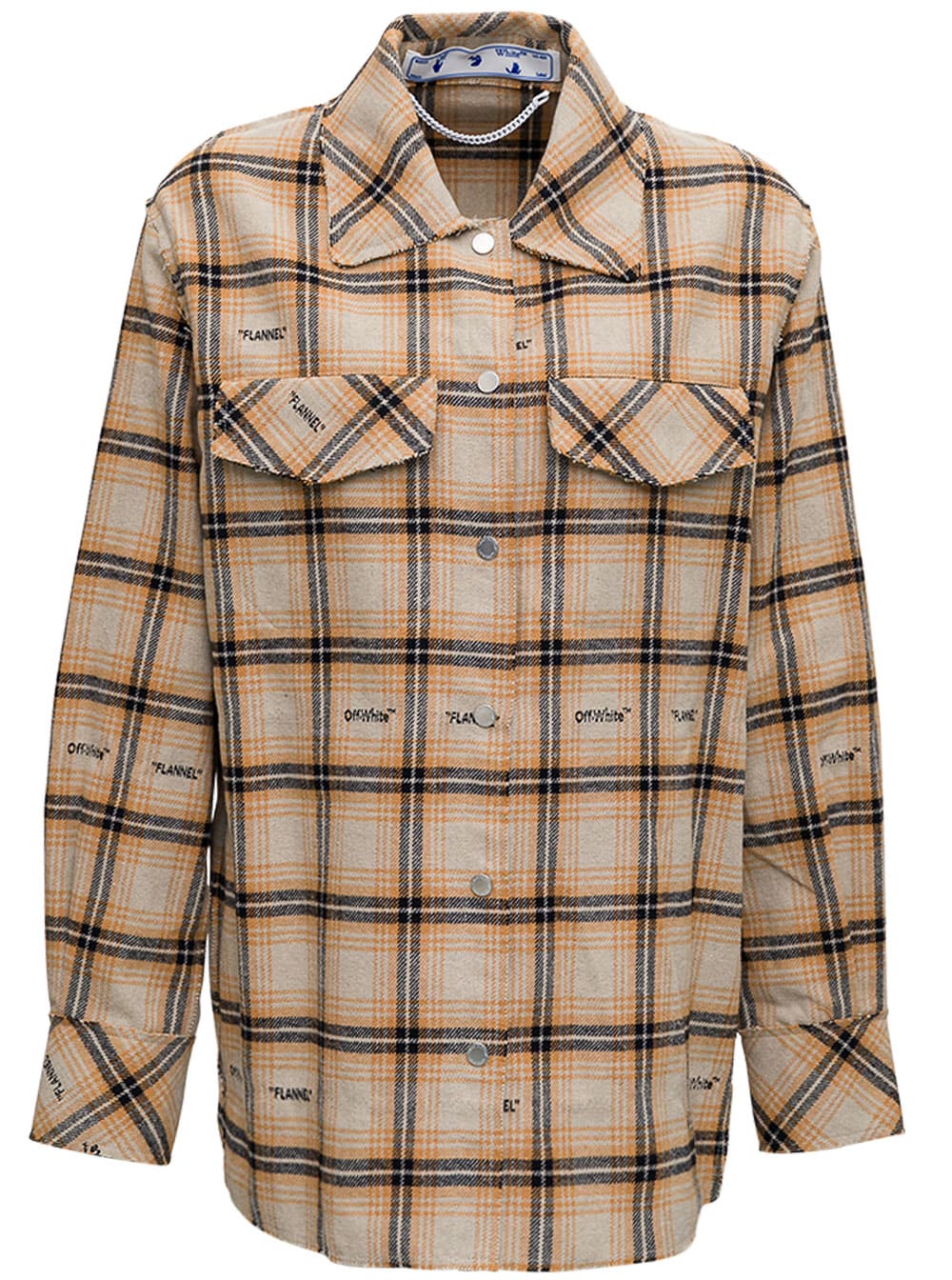 Off-White Check Flannel Shirt