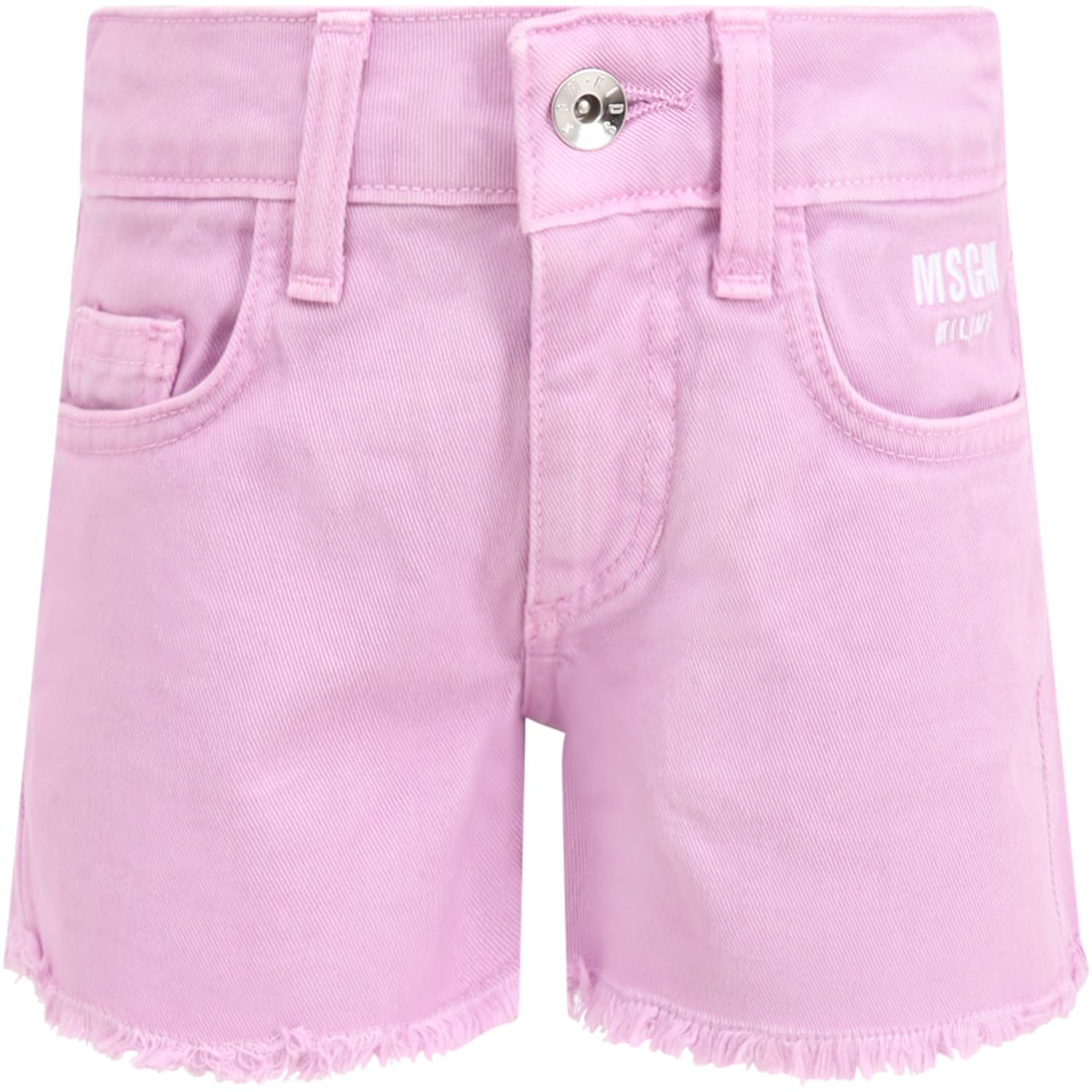 MSGM Lilac Short For Girl With Logo