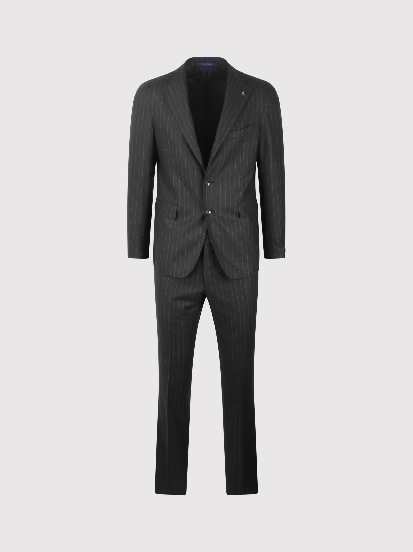 Shop Tagliatore Pinstripe Tailleur In Grey