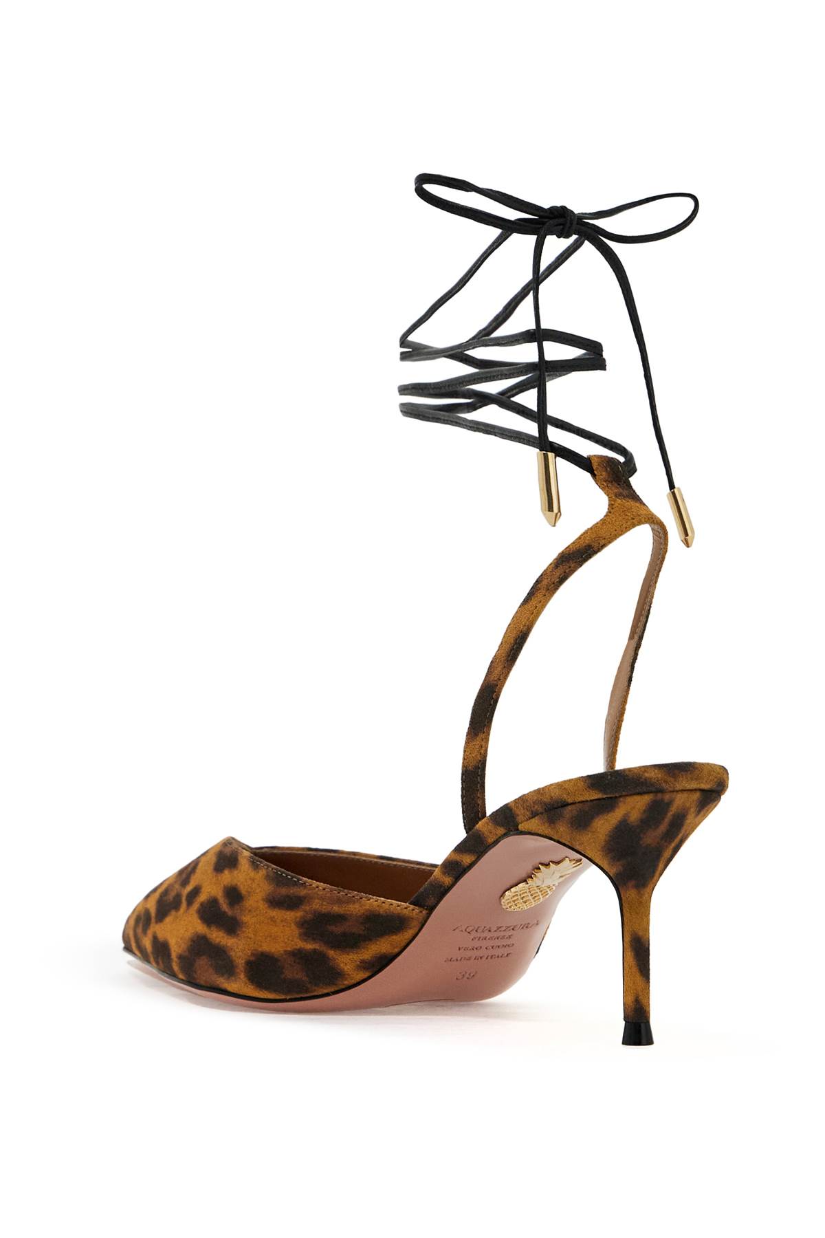 Shop Aquazzura Slingback Dã©collet In Caramel (brown)