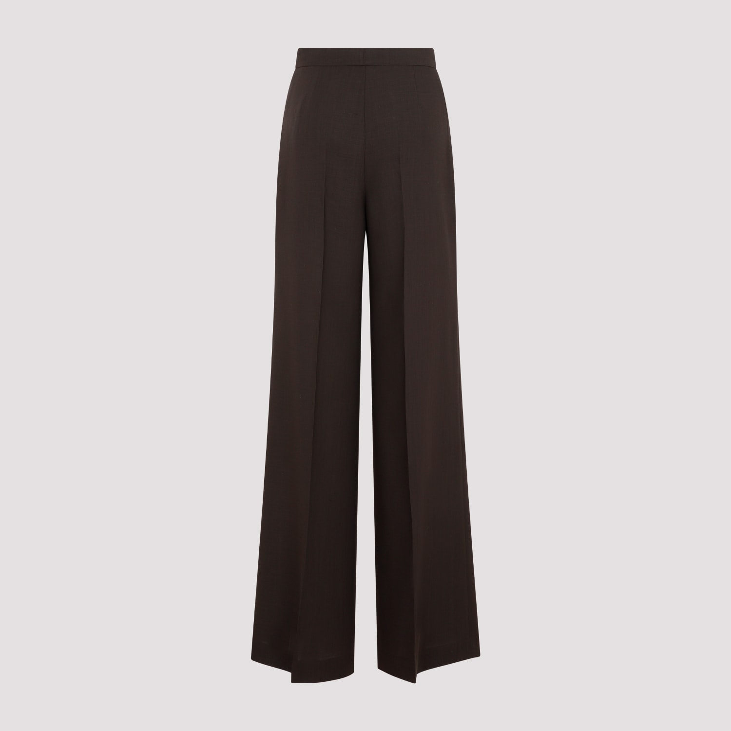 Shop Akris Floretta Wide Leg Pants In Mocca