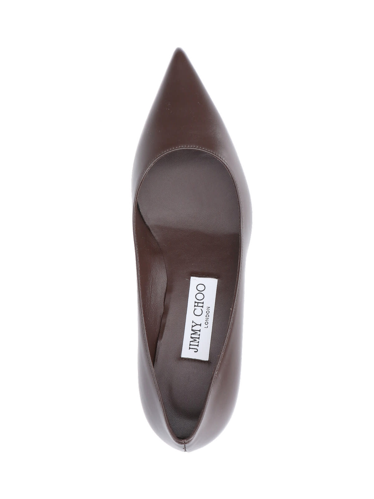 Jimmy Choo Amelia Pointed Toe Kitten Heel Pump In Brown