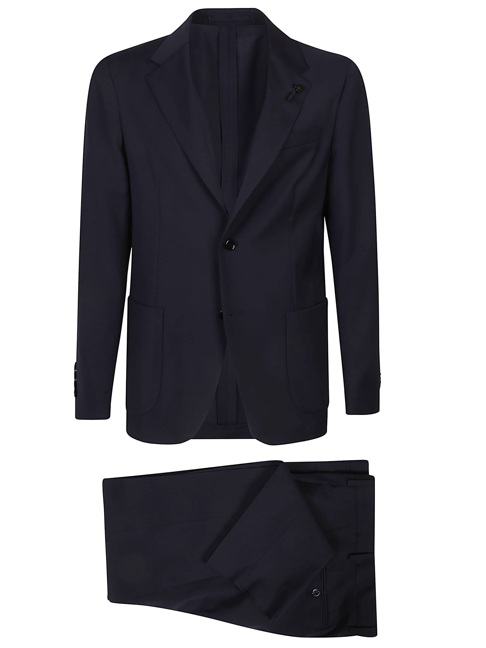 Shop Lardini Easy Wear Suit In Blu