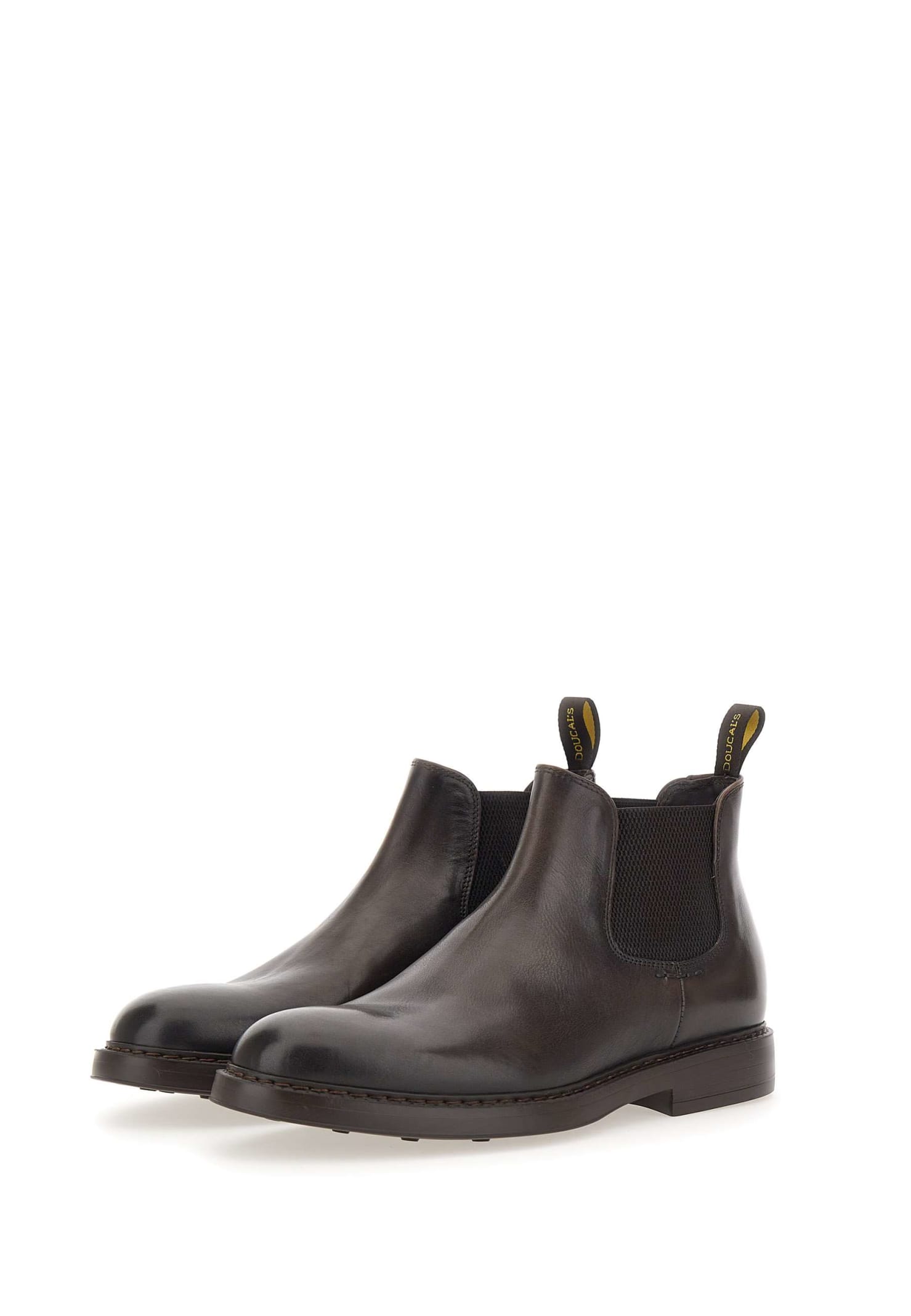 Shop Doucal's Triumph Leather Boots In Moro