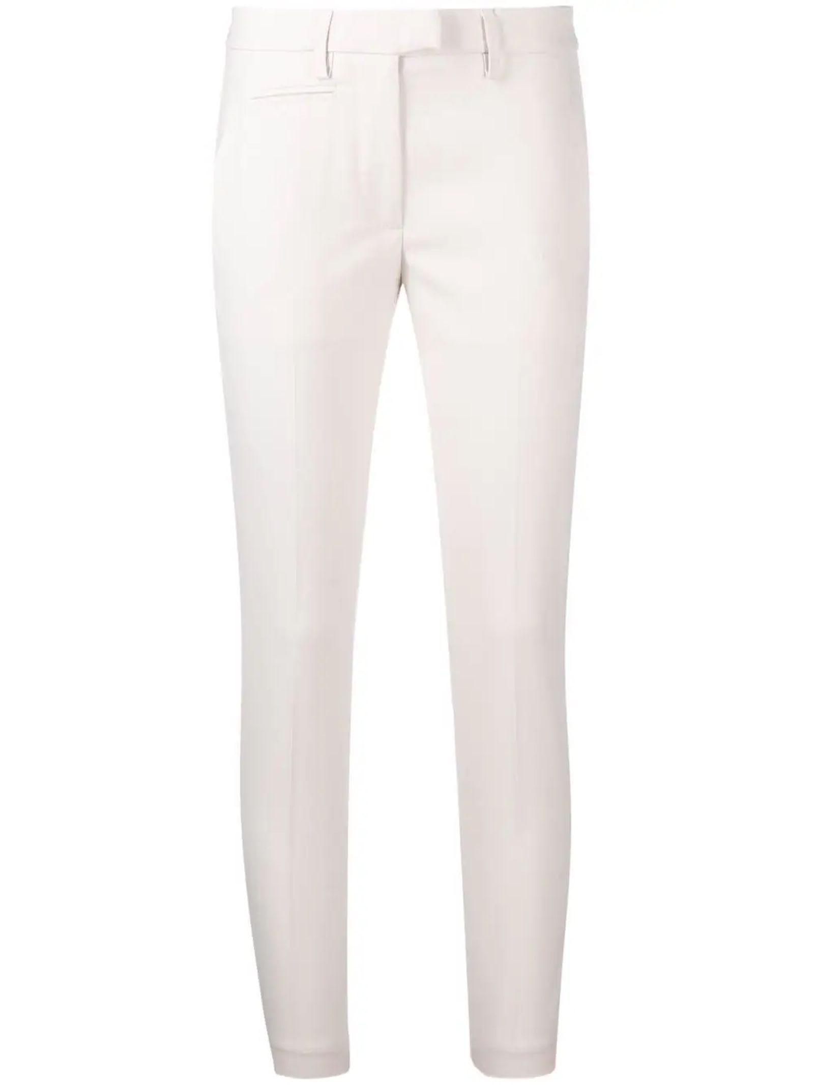 Dondup White Stretch-design Trousers