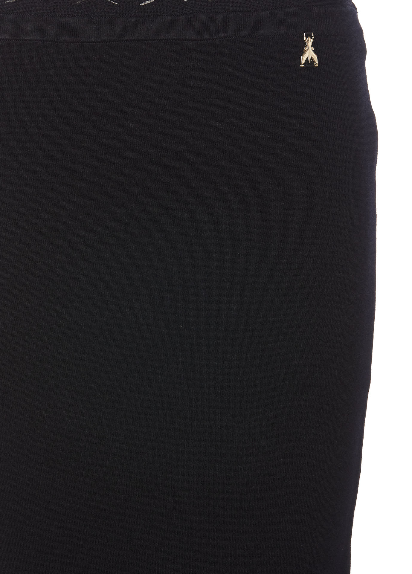 Shop Patrizia Pepe Midi Skirt  In Black