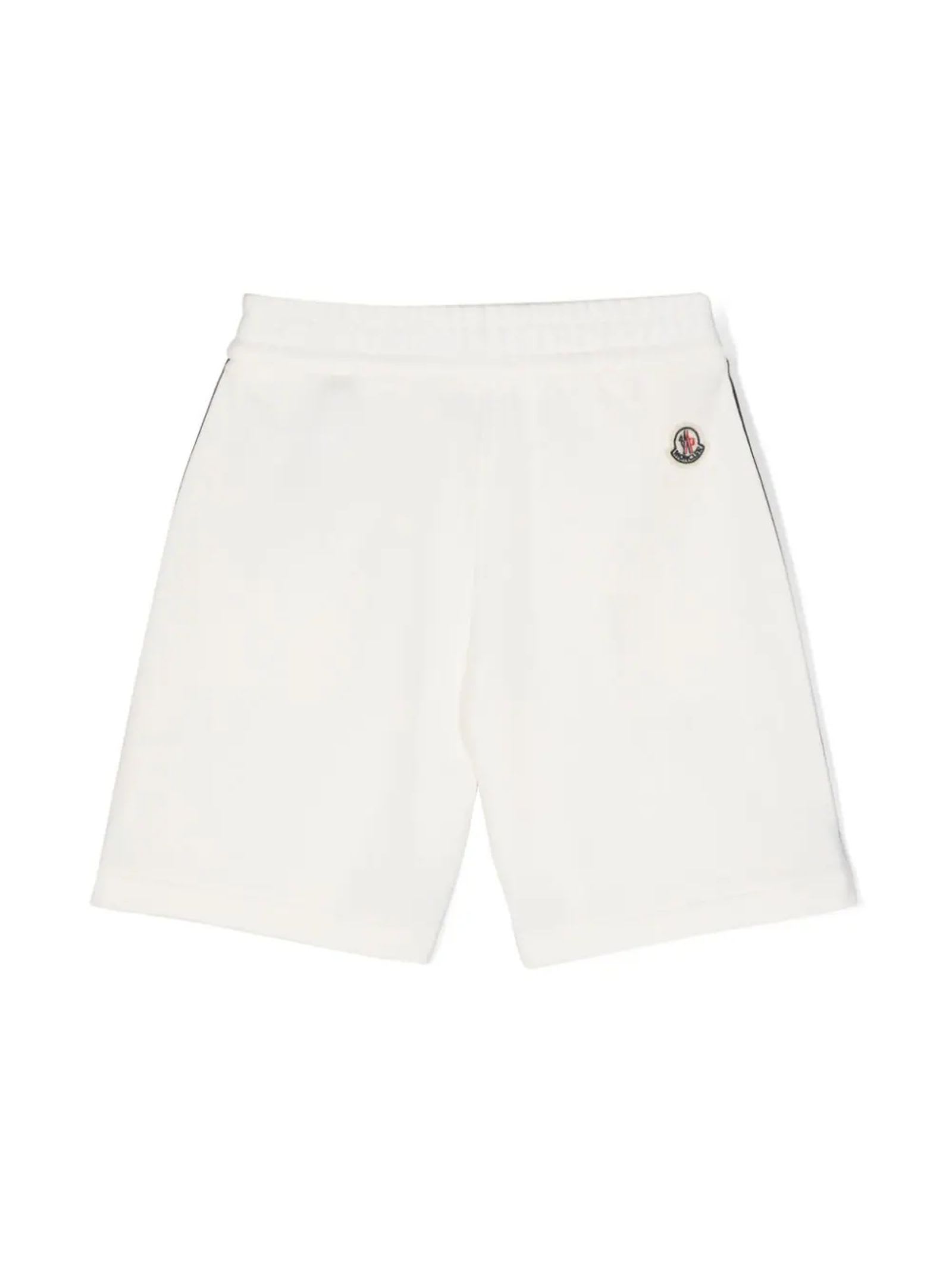 Shop Moncler Kids Shorts White