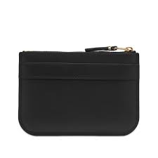 Comme Des Garçons Polka Dots Embossed Wallet In Black
