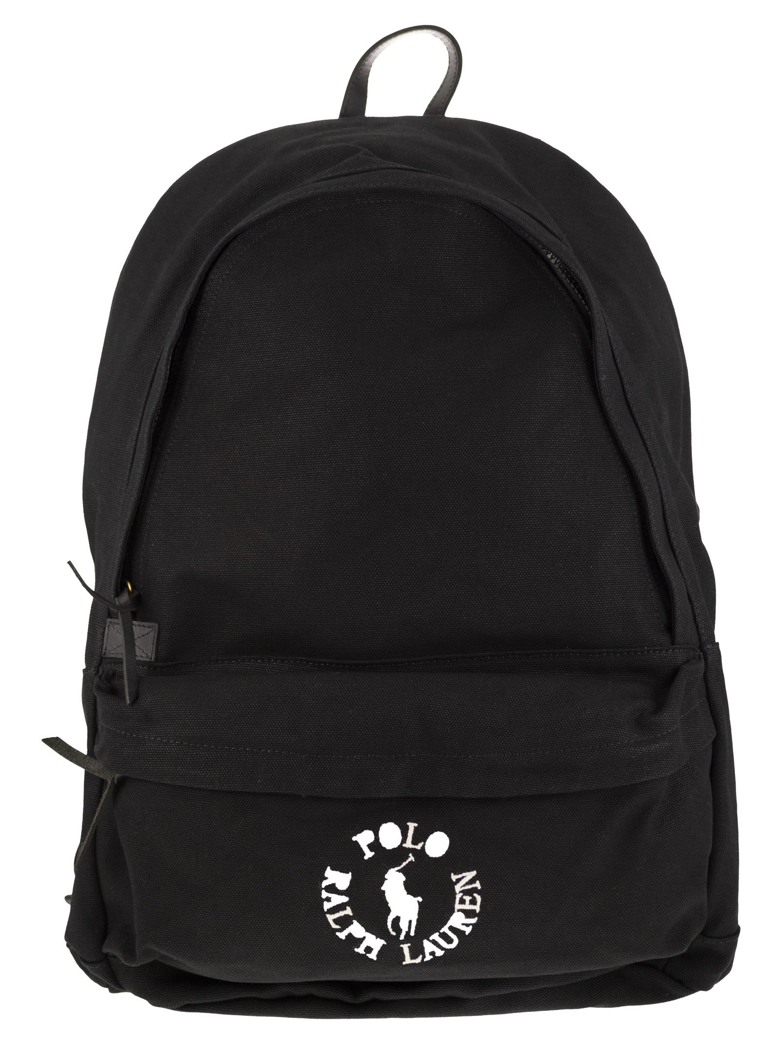 Canvas Backpack With Embroidered Logo