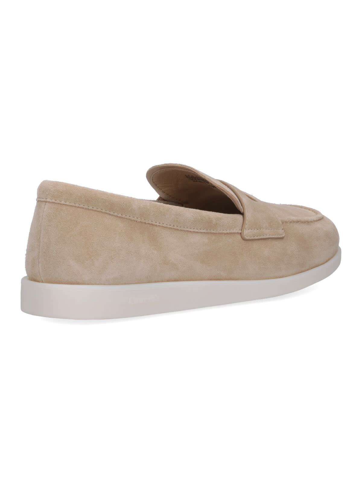 Church's Beige Suede Loafers With Classic Penny Strap Detail In Beige