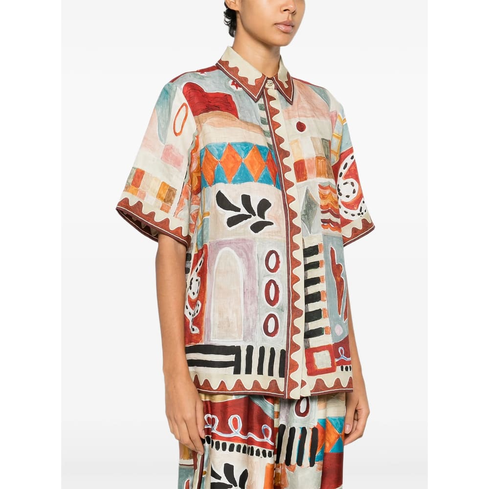 Alemais Michelle Abstract-print Shirt In Multi