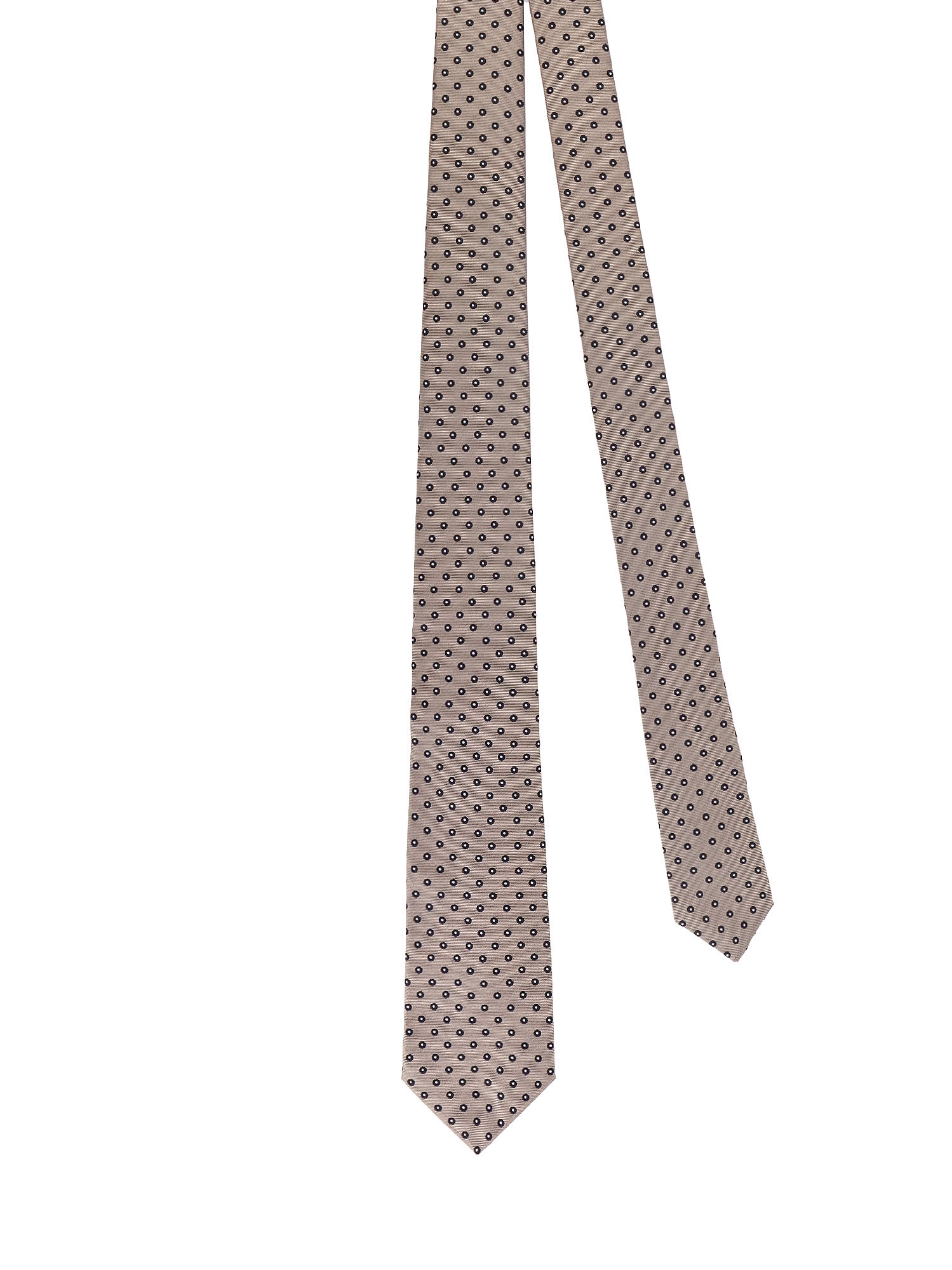 Kiton Silk Tie In Brown