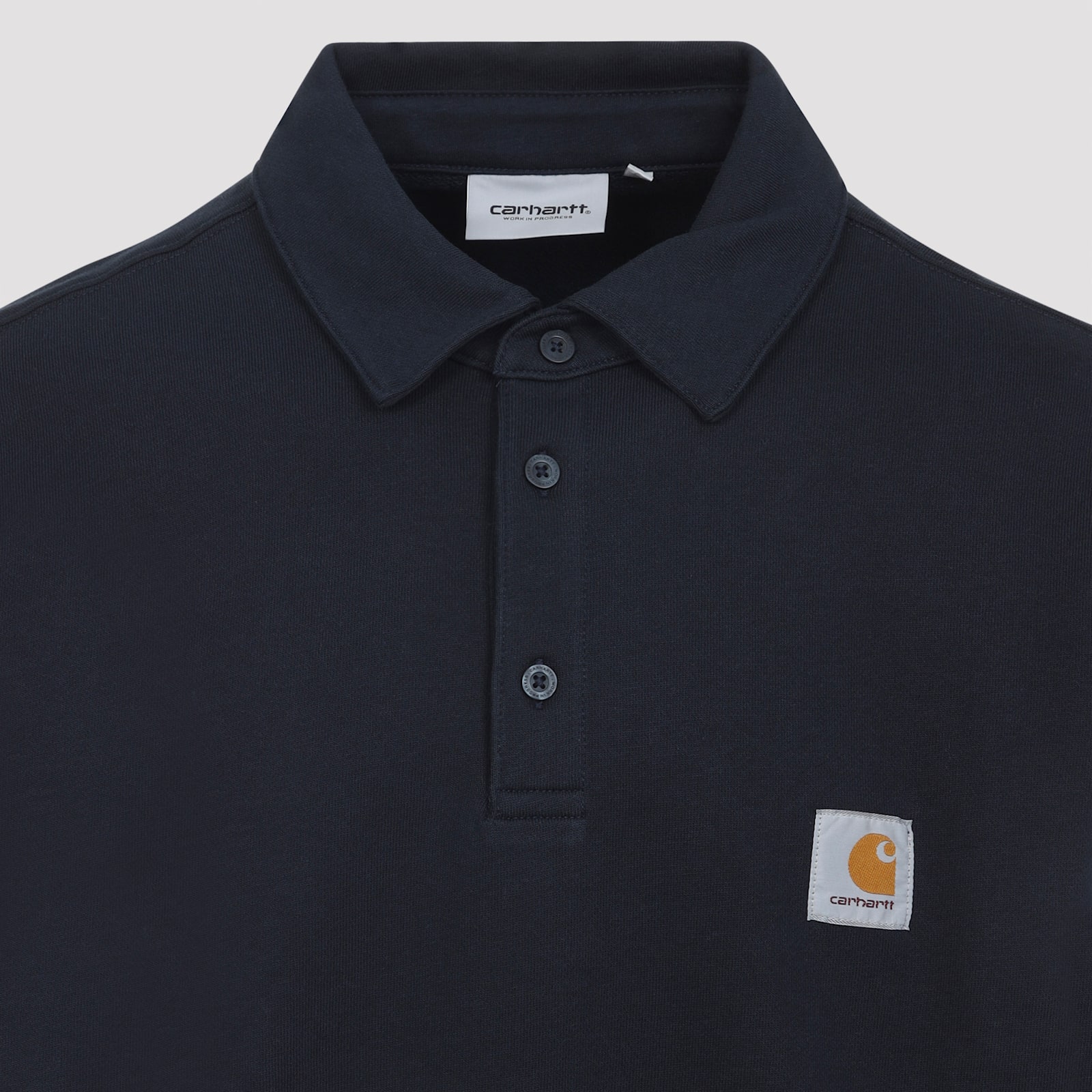 Carhartt Work In Progress French Terry Polo Sweatshirt In Blue