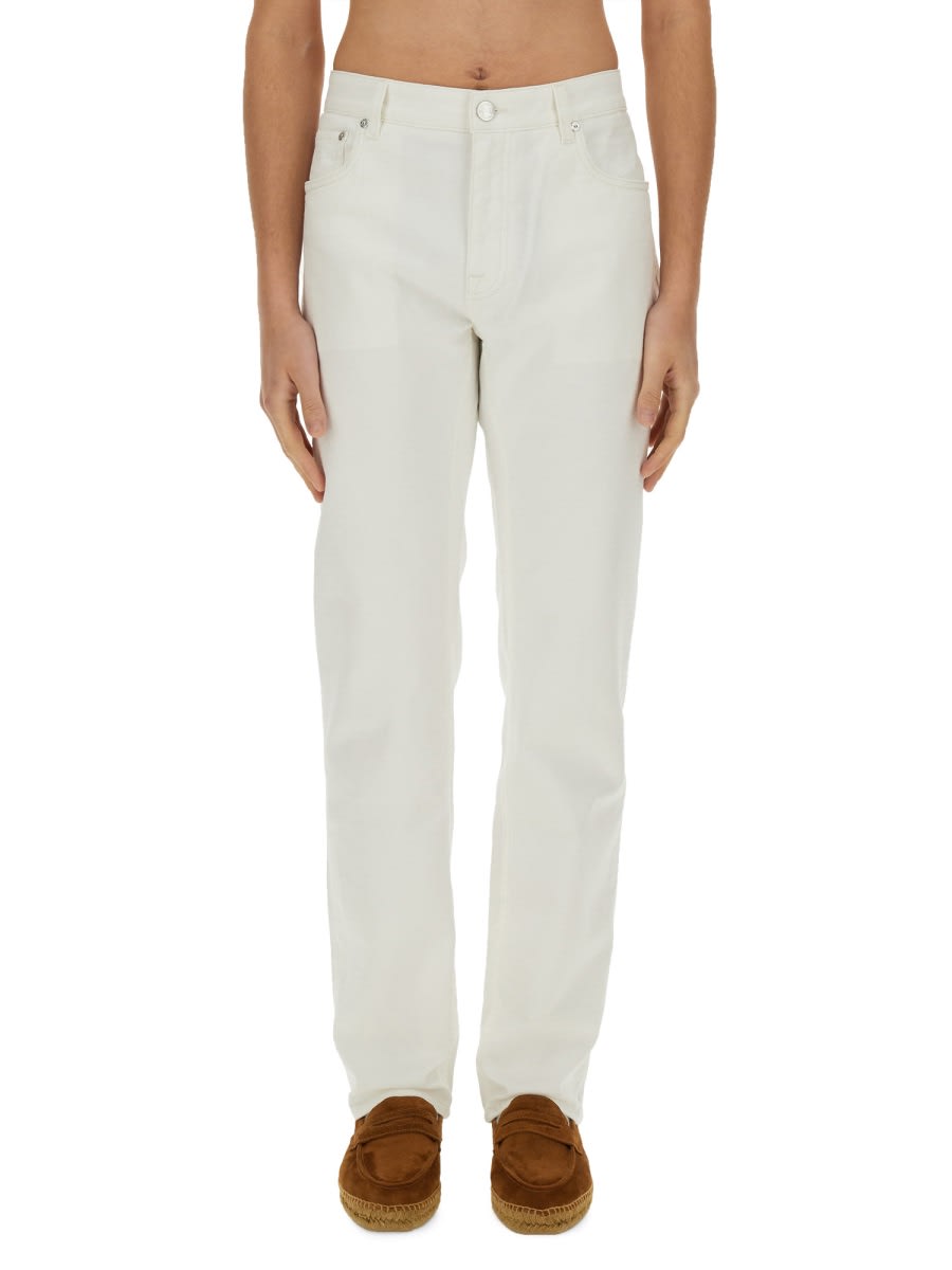 Shop Etro Stretch Jeans In White