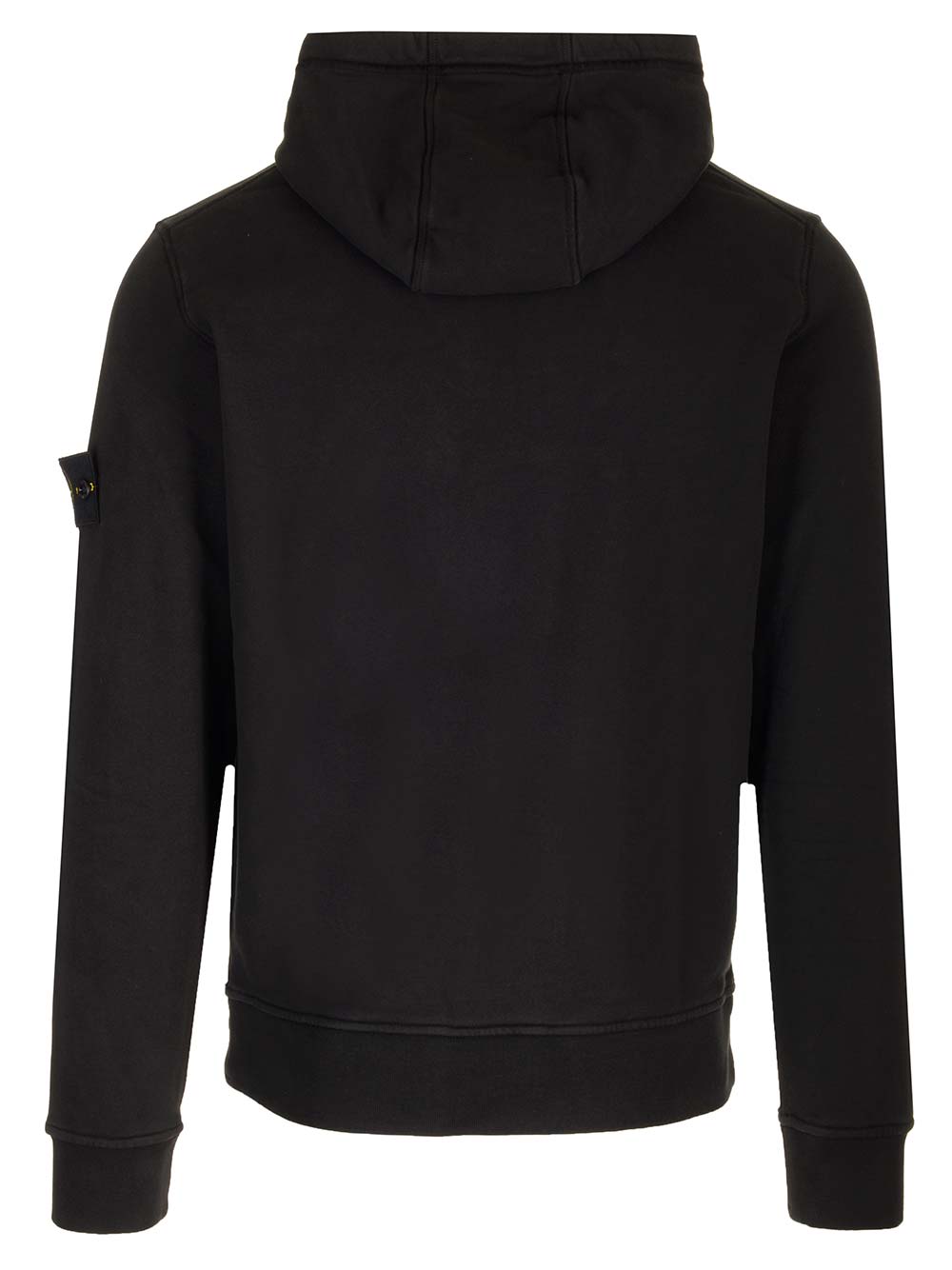 Shop Stone Island Hooded Sweatshirt In A0029 Black