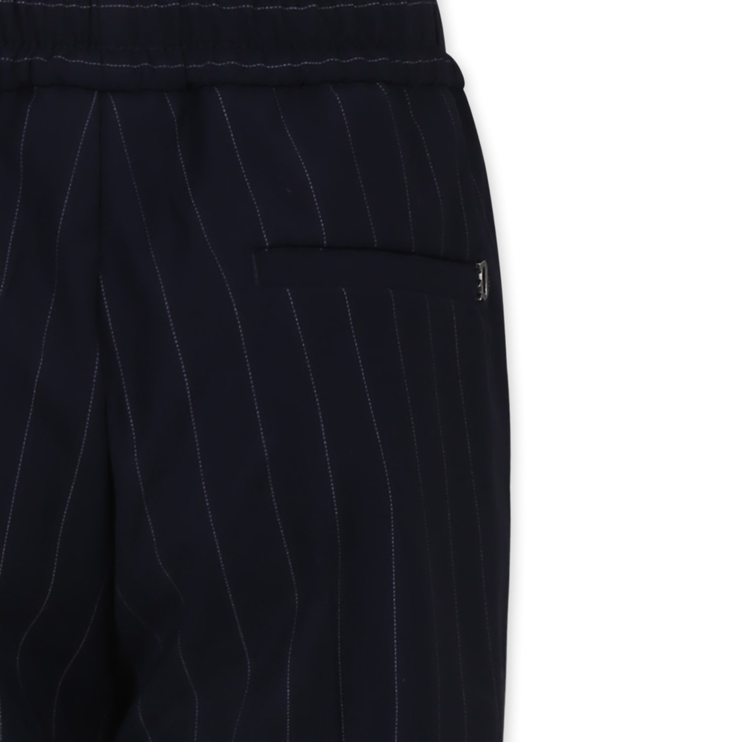 Dondup Blue Trousers For Boy With Logo In Blue