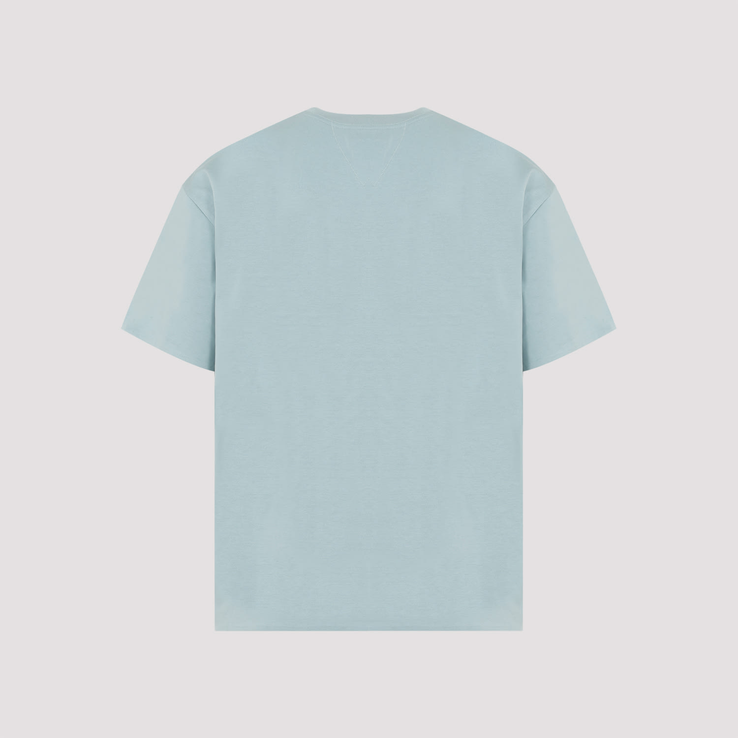 Shop Bottega Veneta T-shirt In Steel Blue Soap Stone