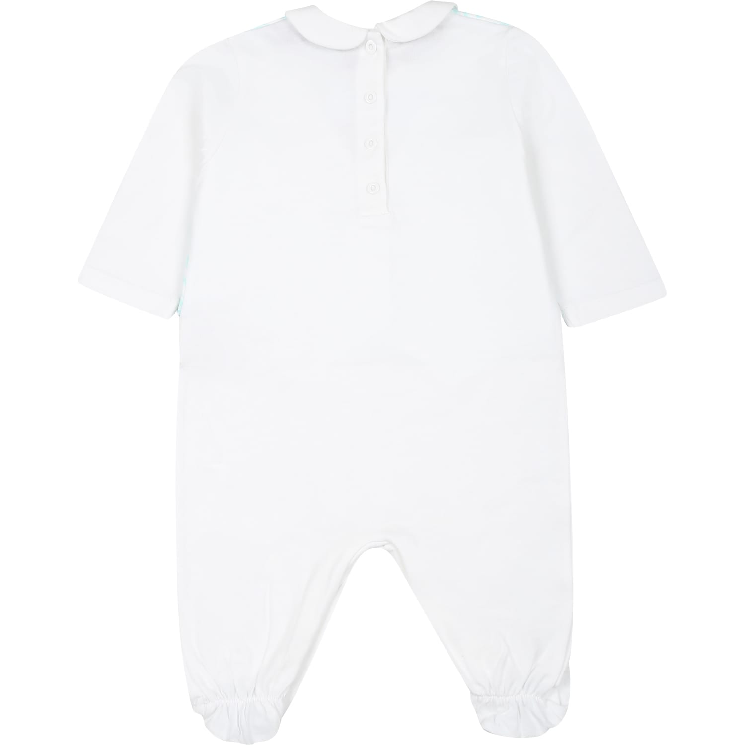 Missoni White Serfor Baby Boy With Chevron Pattern In White