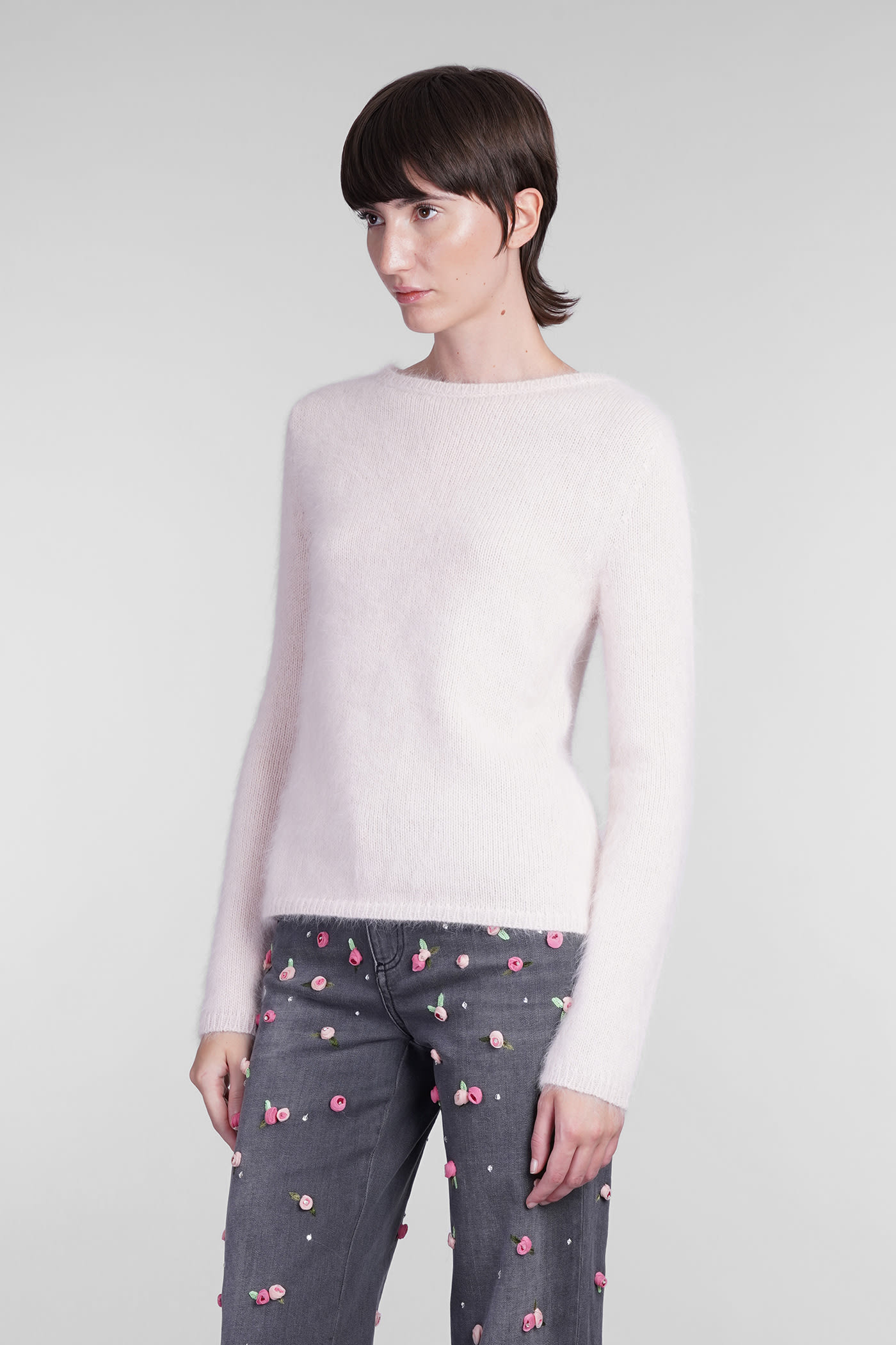 Shop Blumarine Knitwear In Beige Wool