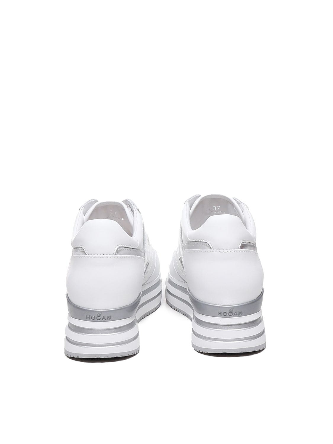 Shop Hogan Midi Platform Sneakers In White