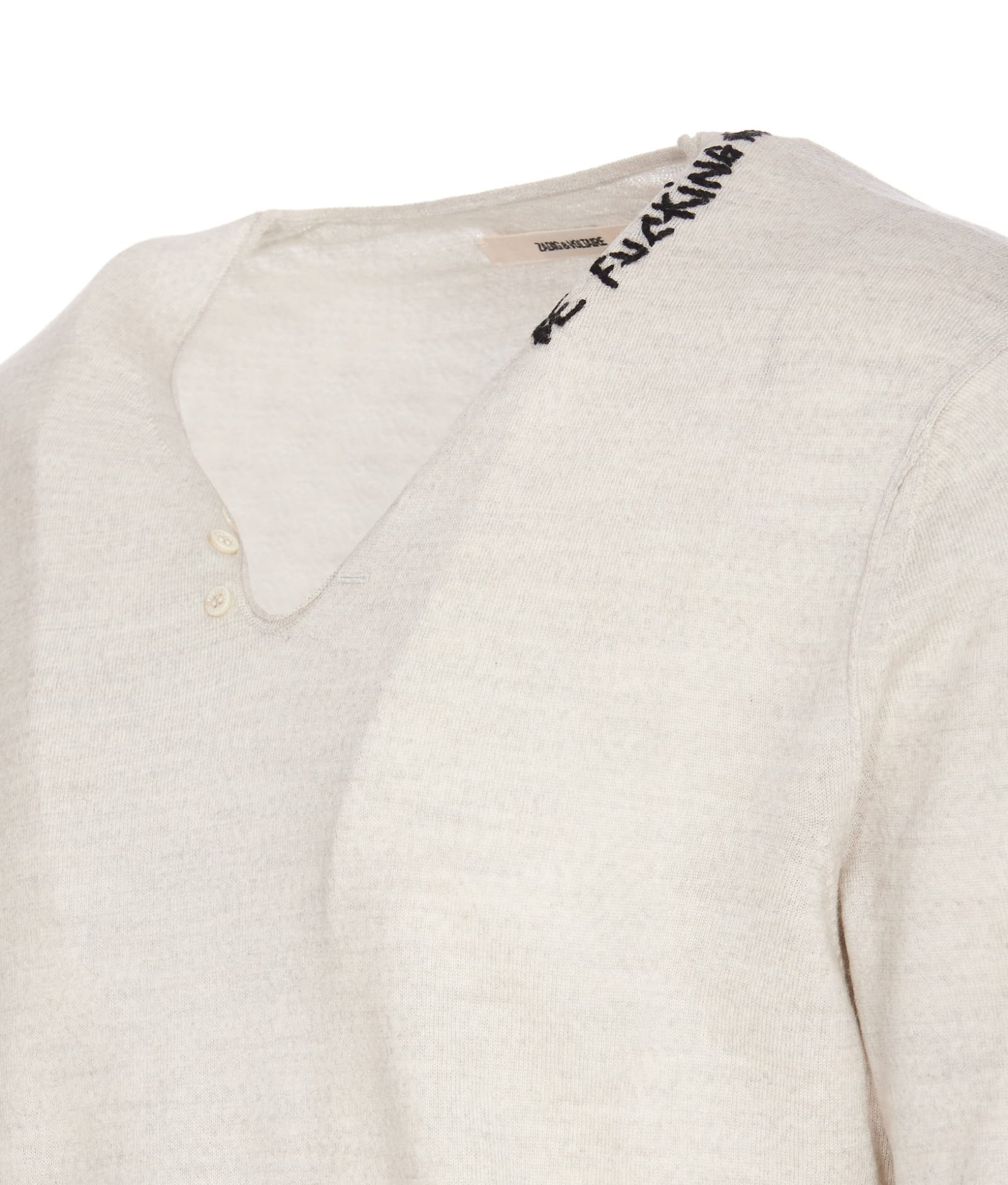 Shop Zadig &amp; Voltaire Monastir Sweater In Grey