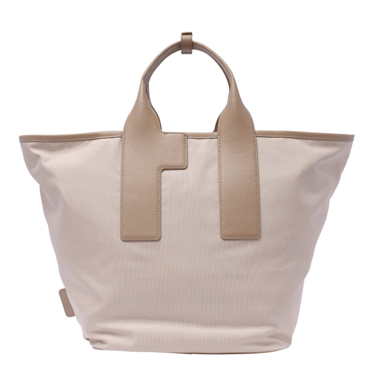 Shop Furla Large Piuma Tote Bag In Beige