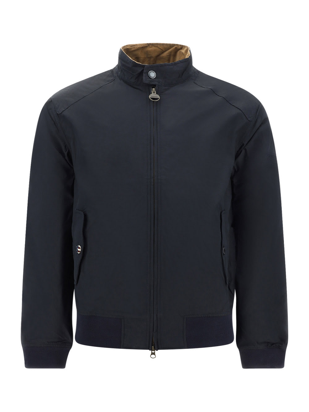 Shop Barbour Rectifier Harrington Jacket In Blu