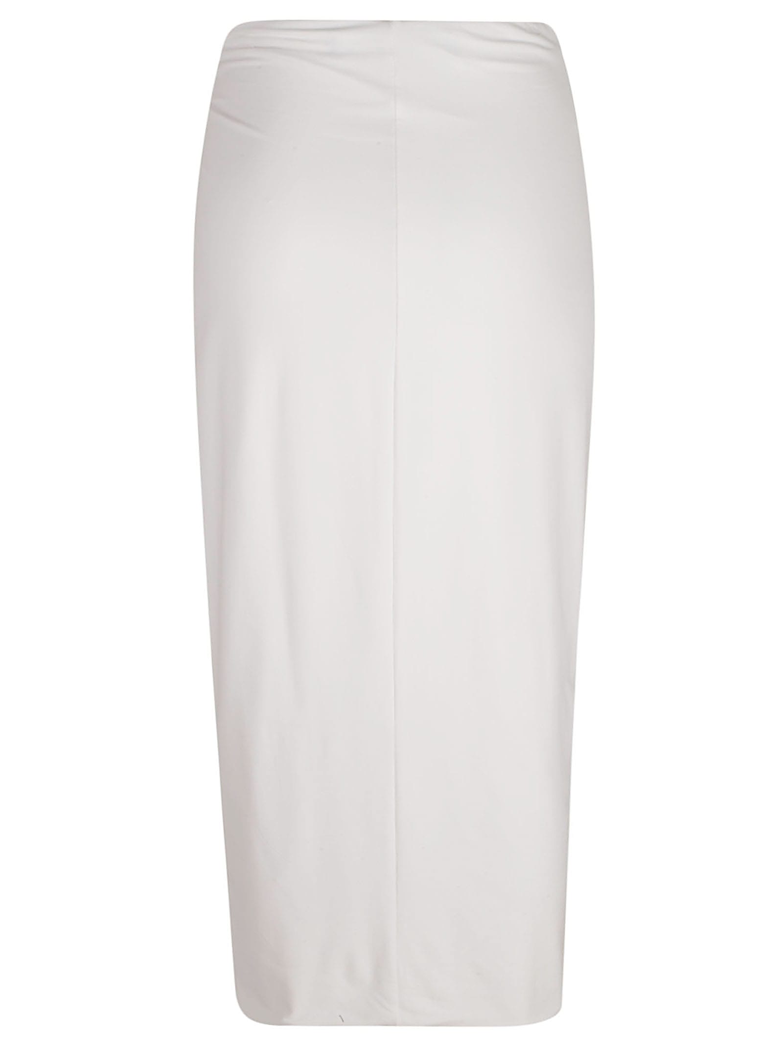 Shop Federica Tosi Draped Skirt In White