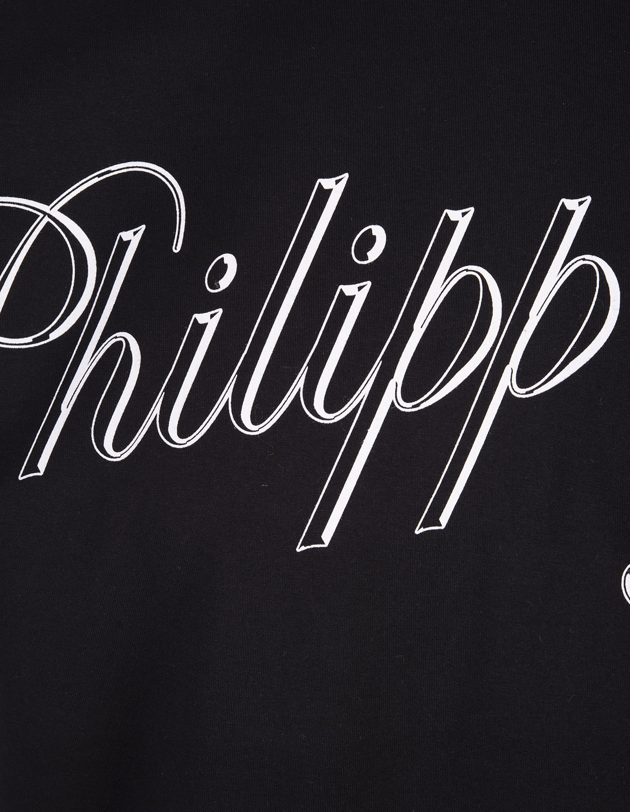 Shop Philipp Plein Black T-shirt With  Tm Print
