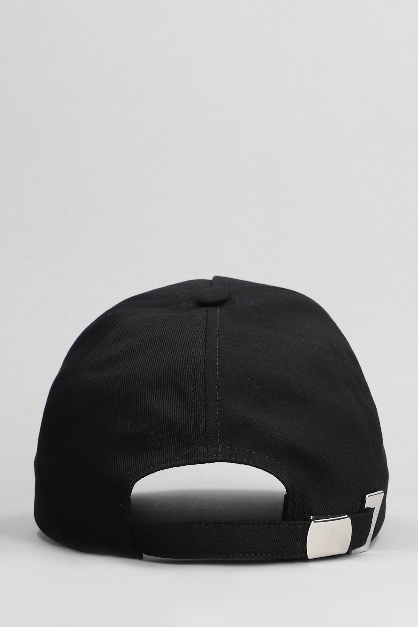 Shop Balmain Hats In Black Cotton