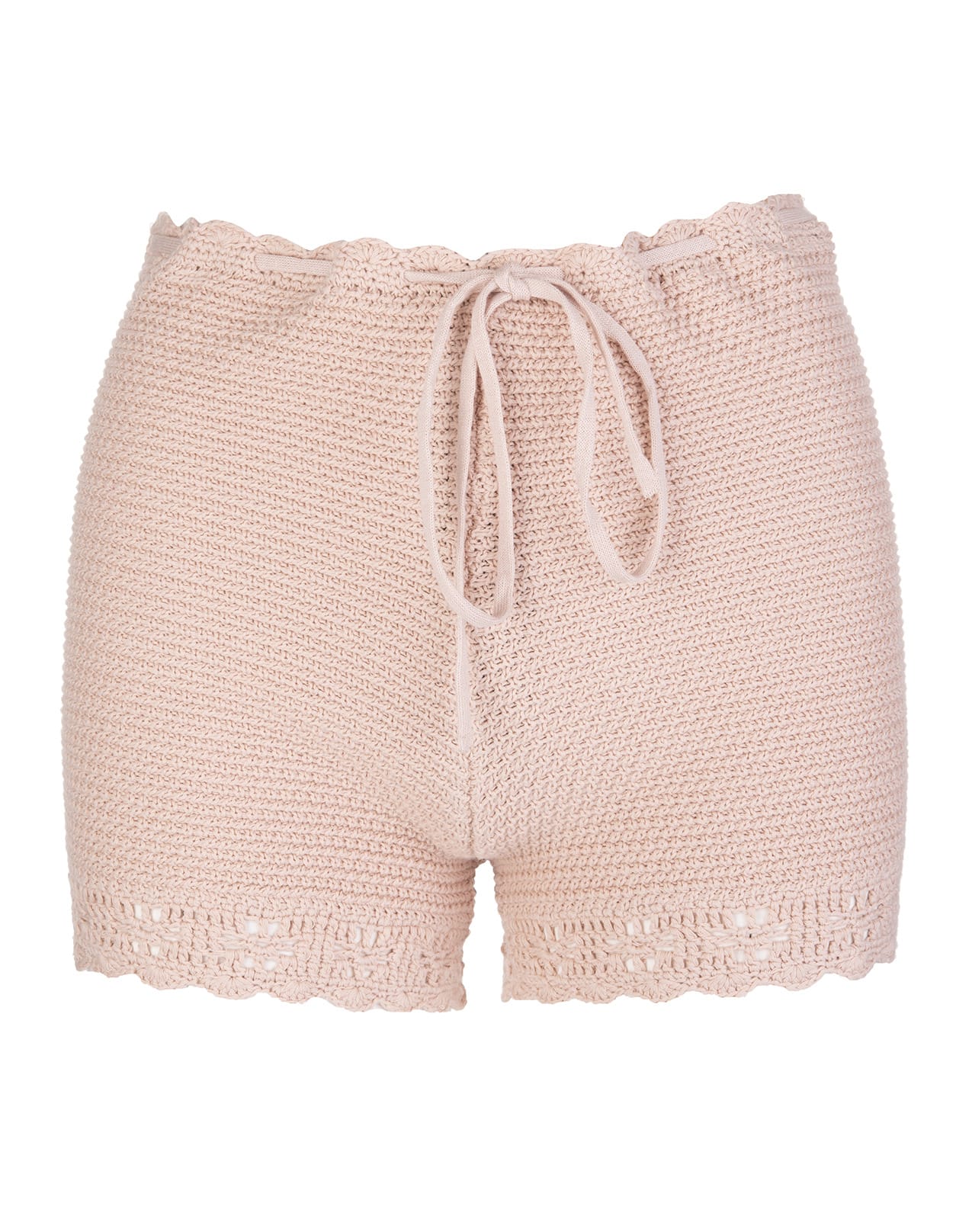 RED Valentino Pink Shorts With Sangallo Embroidery