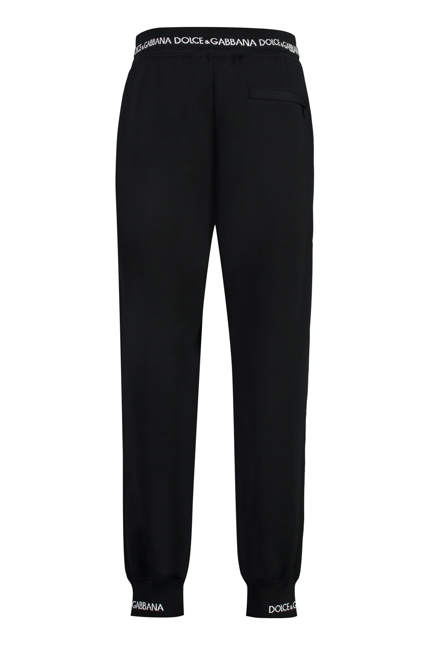 Shop Dolce & Gabbana Jersey Sweatpants In Black